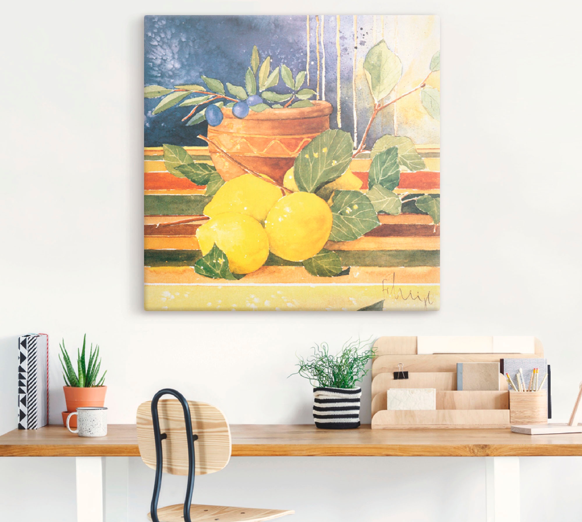 Artland Wandbild »Akzente des Sommers I«, Arrangements, (1 St.), als Leinwandbild, Wandaufkleber in verschied. Größen