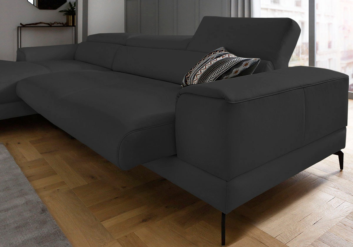 Thumbnail - W.SCHILLIG Ecksofa "piedroo, Designsofa mit tollem Sitzkomfort, bequem, L-Form" Kopfteilverstellung, wahlweise mit Sitzt...