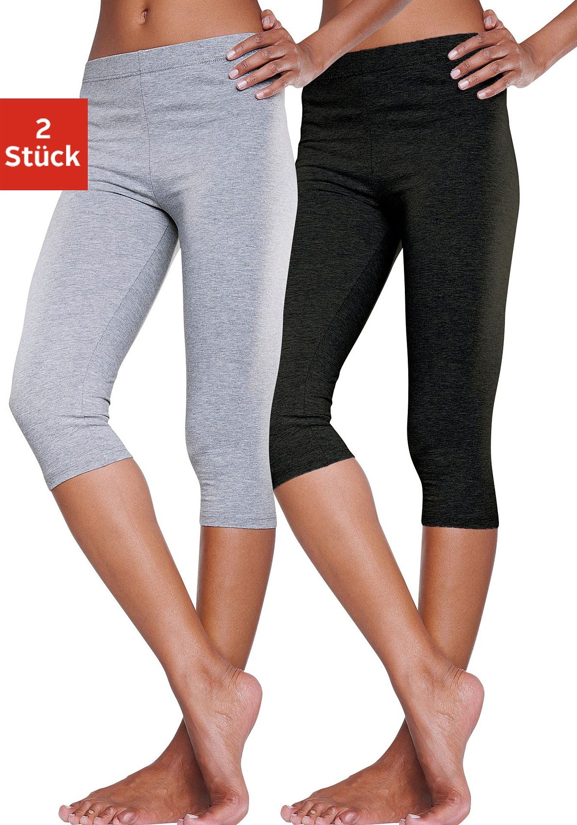 Vivance Active by Lascana Caprileggings mit Gummibund, Loungewear
