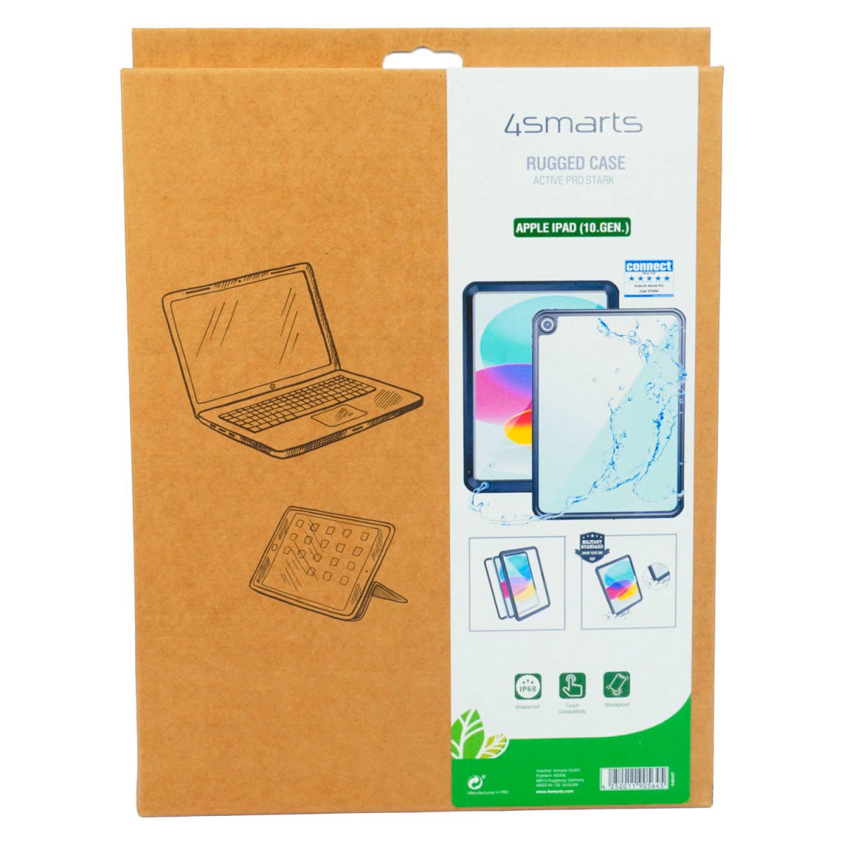 4smarts Tablet-Hülle »Active Pro Rugged Case Stark für Apple iPad (10.Gen)«, Backcover, Schutzhülle, Tabletschutzhülle, Case, Schutzcase, stoßfest