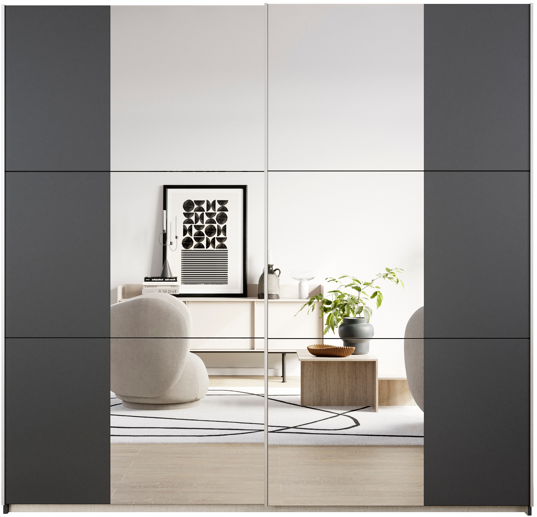 rauch Kleiderschrank "Kleiderschrank Drehtürenschrank Schrank Garderobe KRO günstig online kaufen