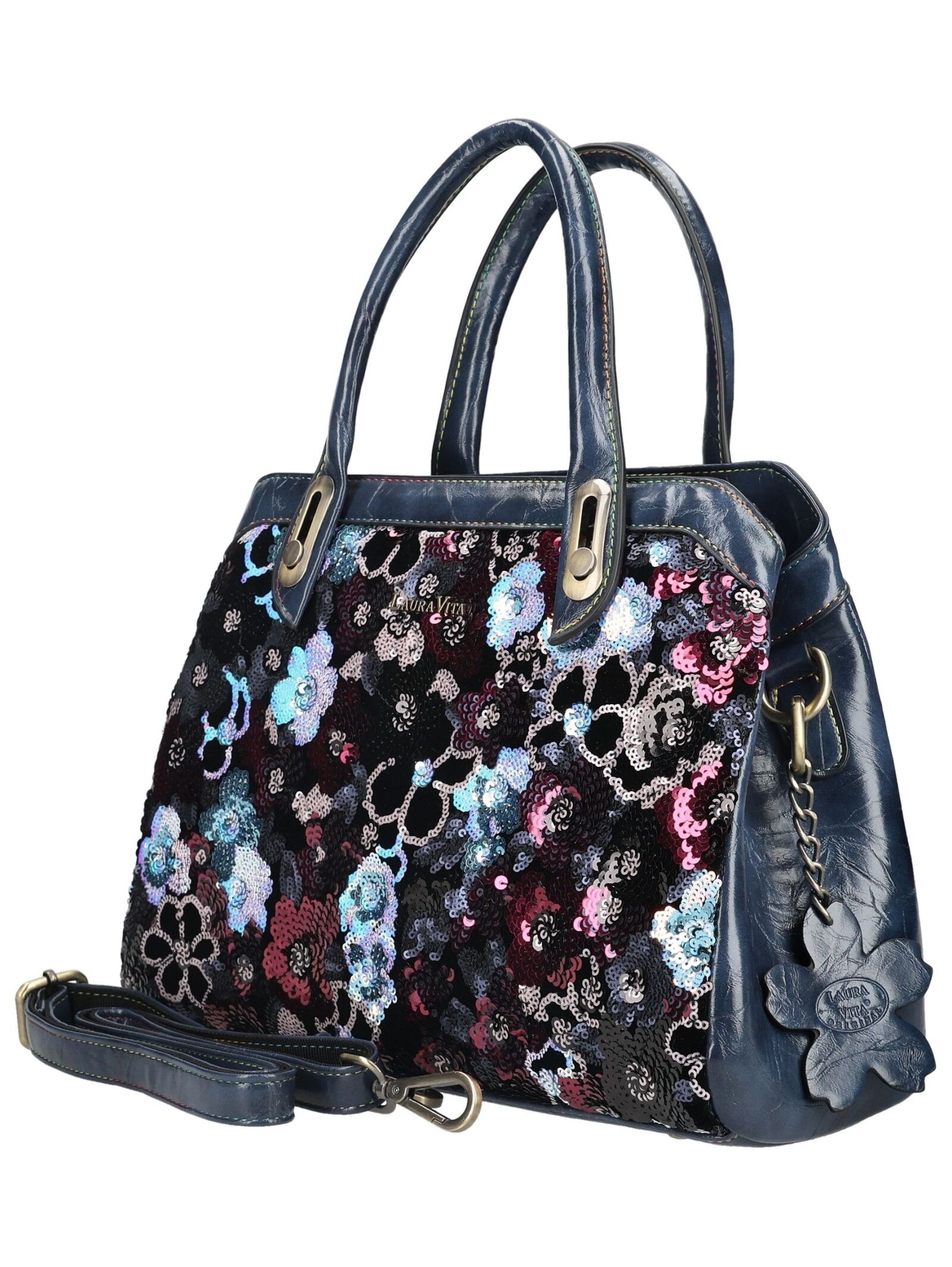 LAURA VITA Henkeltasche »LAURA VITA Taschen Lederimitat/Textil«