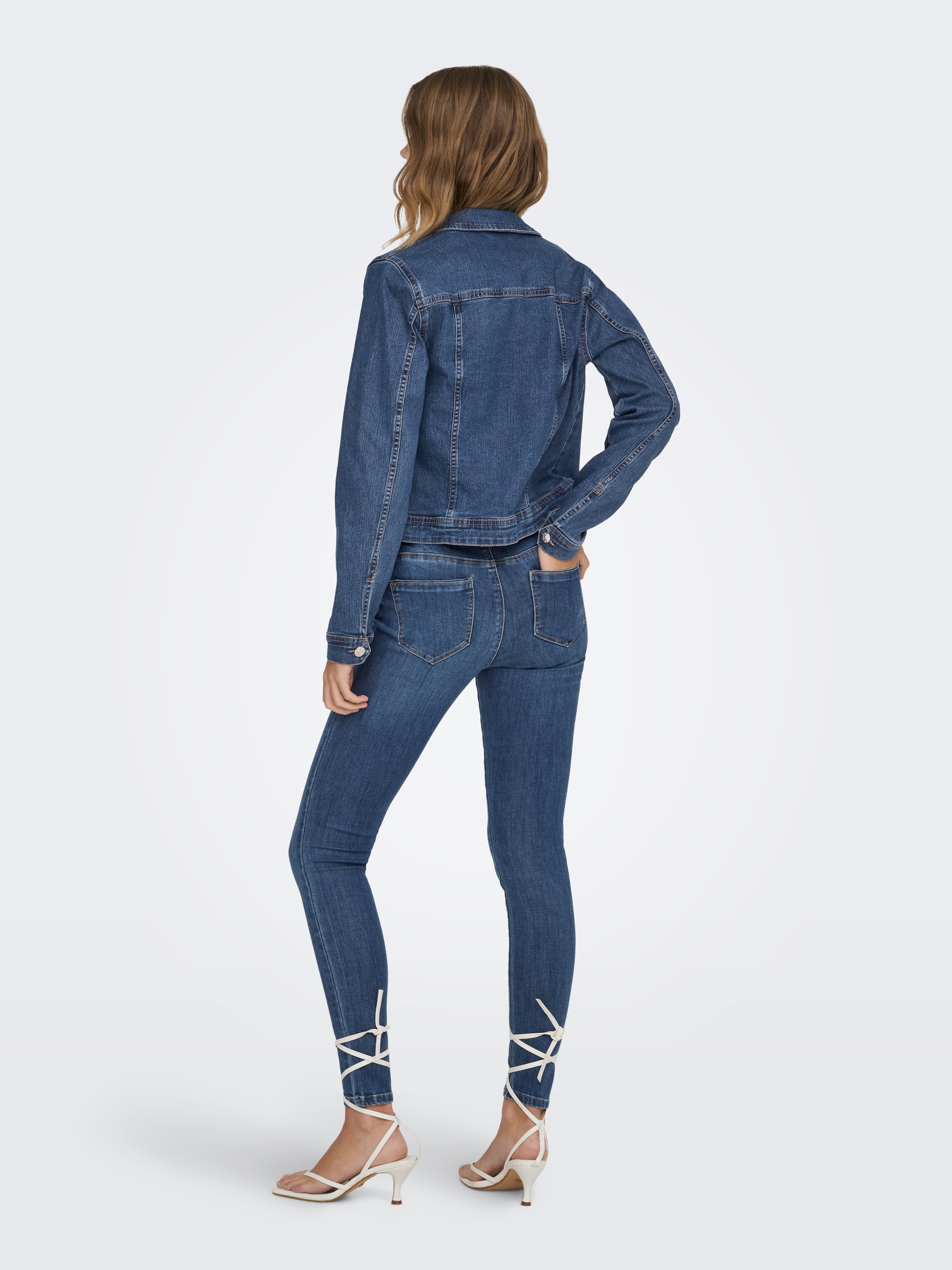 ONLY Skinny-fit-Jeans »ONLWAUW – Skinny-Jeans mit Destroyed-Effekt und Stretch« skinny fit, modisch, Denim, Baumwollmischung