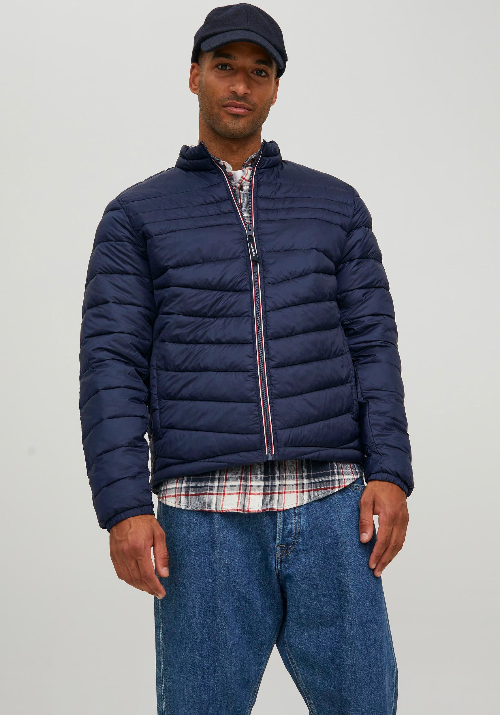 Jack & Jones Steppjacke »HERO PUFFER COLLAR«, ohne Kapuze