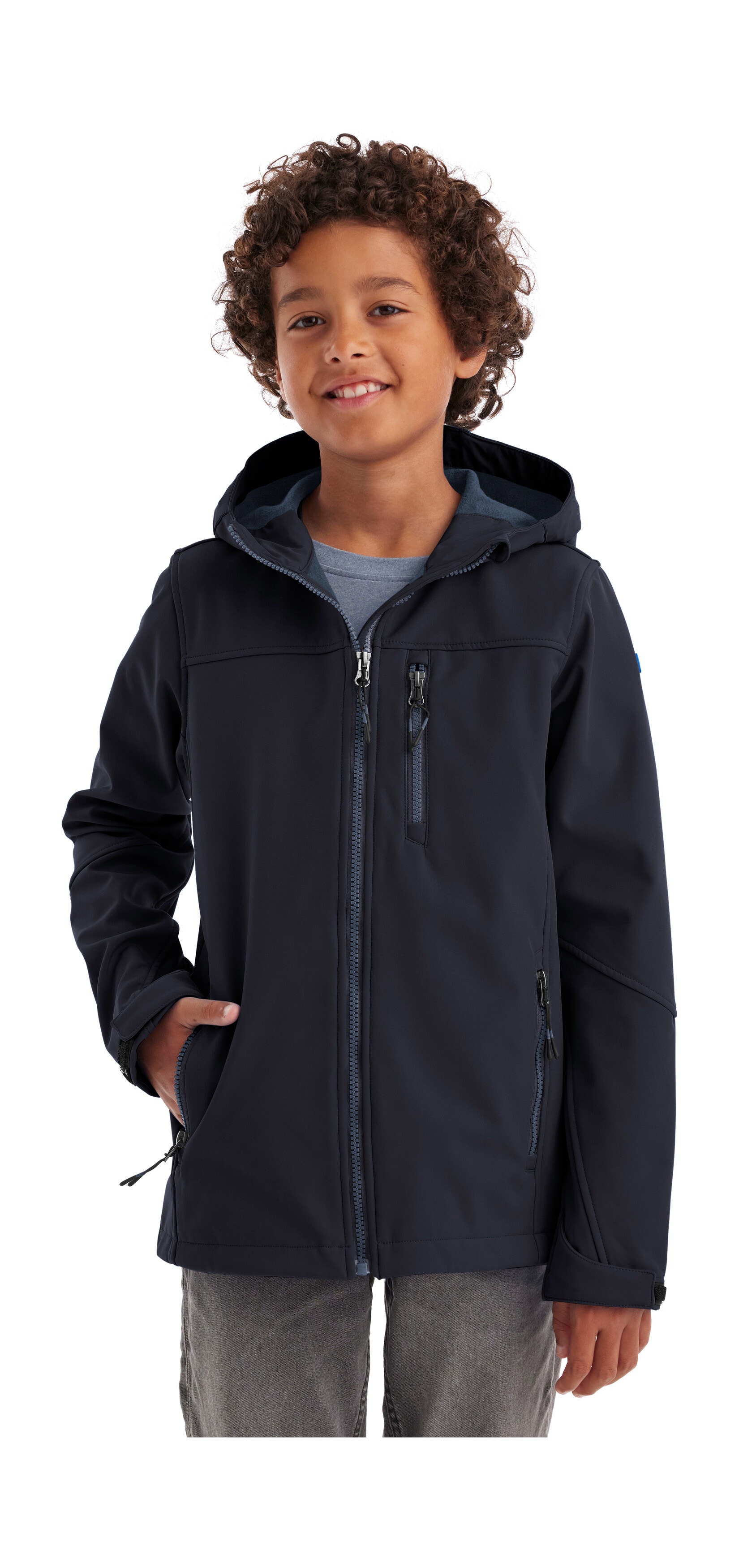 Killtec Softshelljacke "Jungen Softshelljacke" Wasserabweisende Softshelljacke mit Fleece und verstellbaren Details