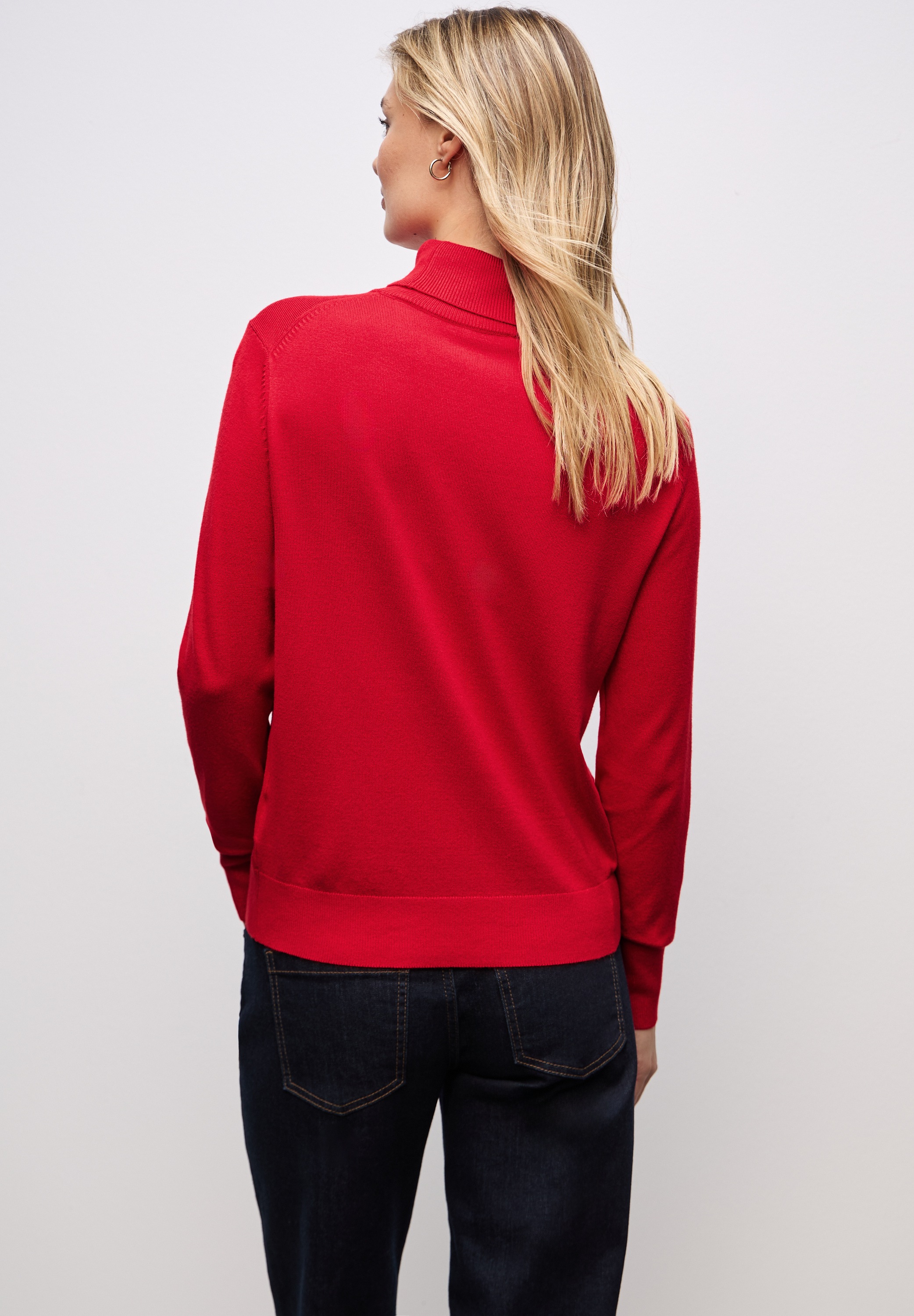 STREET ONE Rollkragenpullover, mit Strick-Struktur günstig online kaufen