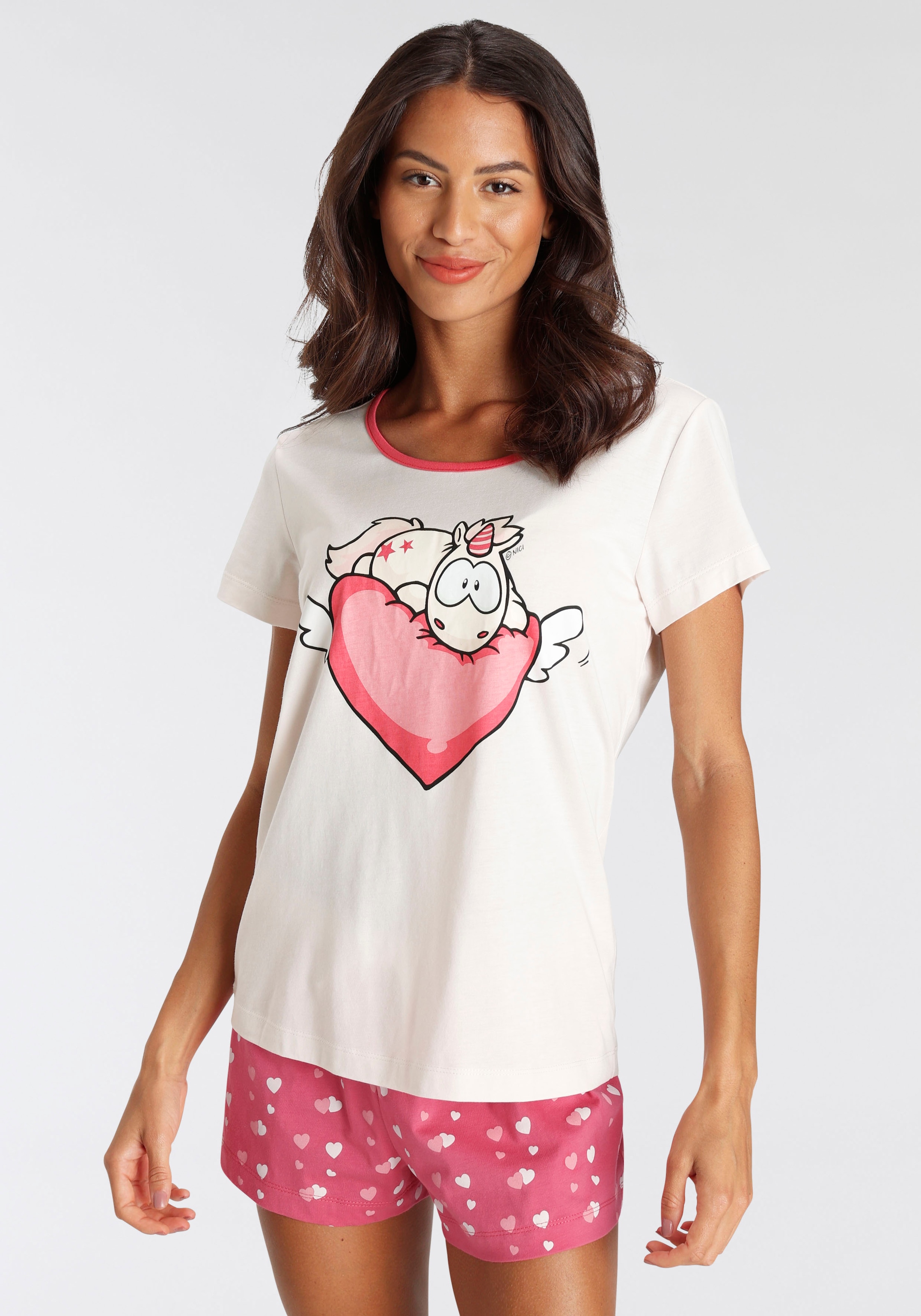 NICI Pyjama, (2 tlg.), mit Comic-Print