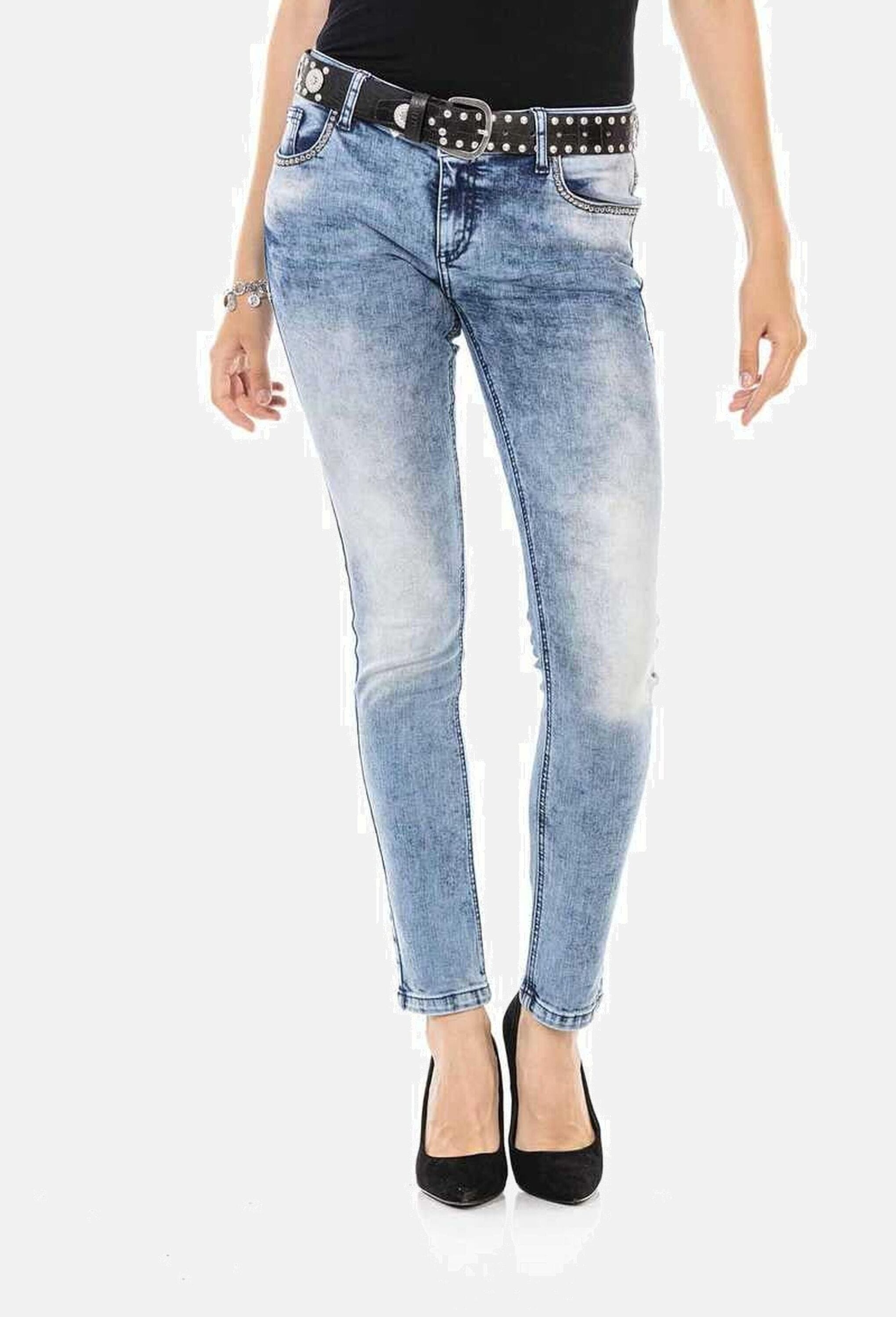 Cipo & Baxx Slim-fit-Jeans "Cipo & Baxx Jeans" Im 5-Pocket-Style, WD459