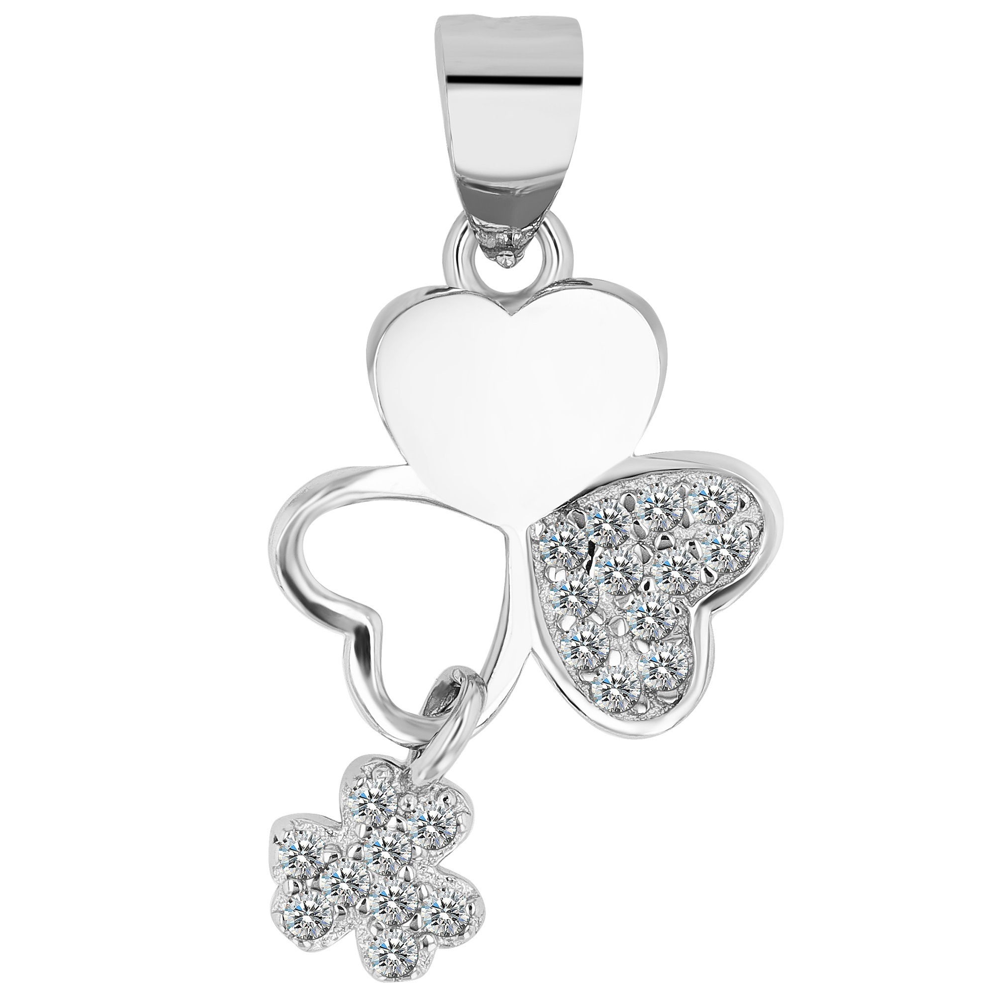 Kettenanhänger ADELIA´S "zeitloser Schmuck Anhänger aus 925 Sterling Silber", silber, Schmuckanhänger, Damen, Silber 925 (Sterlingsilber), Kettenanhänger 3