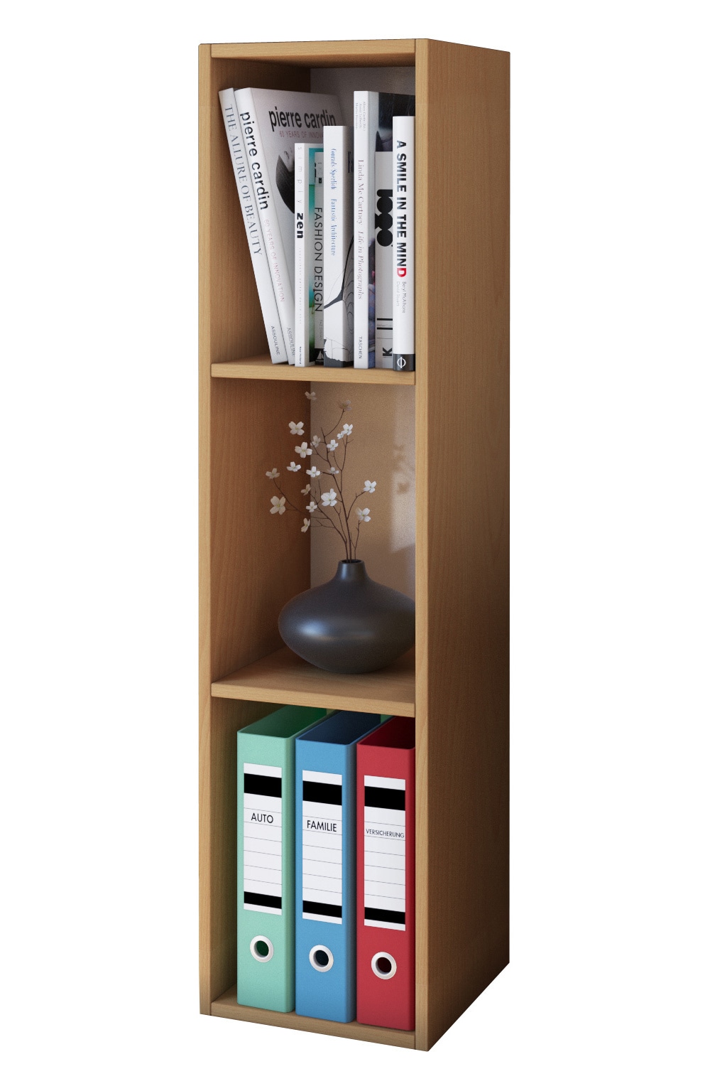 Standregal VCMbuche, Wohnzimmer, Regale, "Holz Stand Regal Aufbewahrung Deko Bücher Mendas 3"