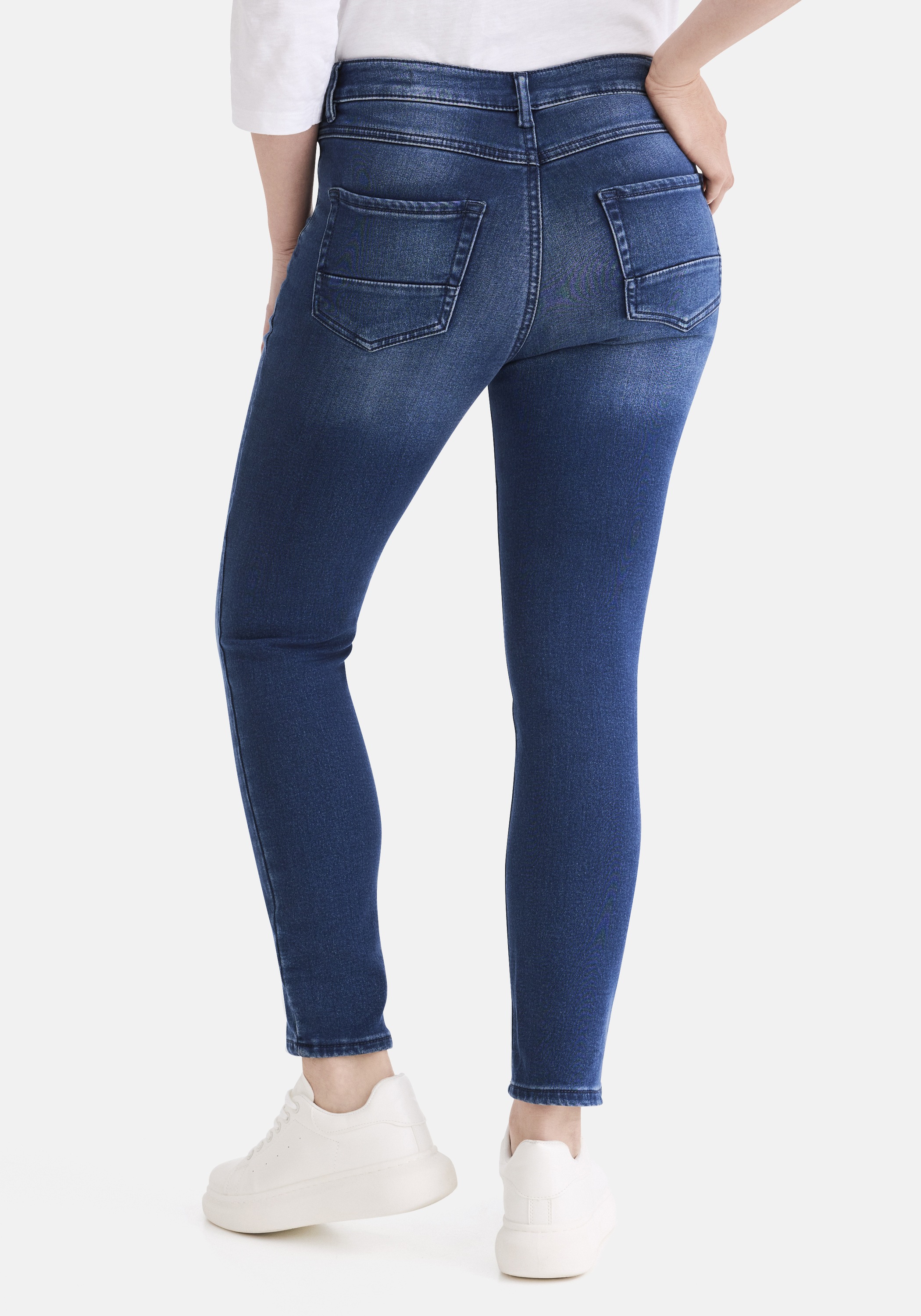 STOOKER WOMEN 5-Pocket-Jeans »FLORENZ Modern Slim Fit 5-Pocket Hose«, Slim Fit Casual Clean Wash Denim Thermo Jeans für Damen