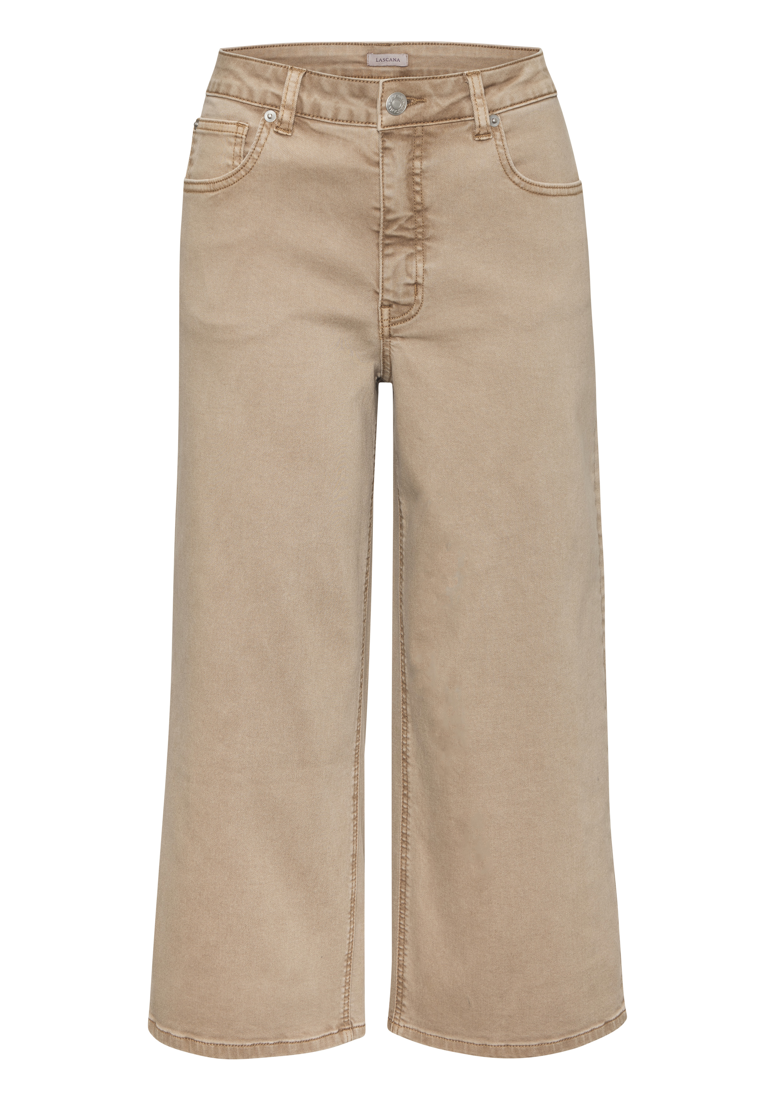 LASCANA 7/8-Jeans "in modischer Culotte-Form" aus Baumwoll-Denim, Straight-Leg, Culotte-Jeans