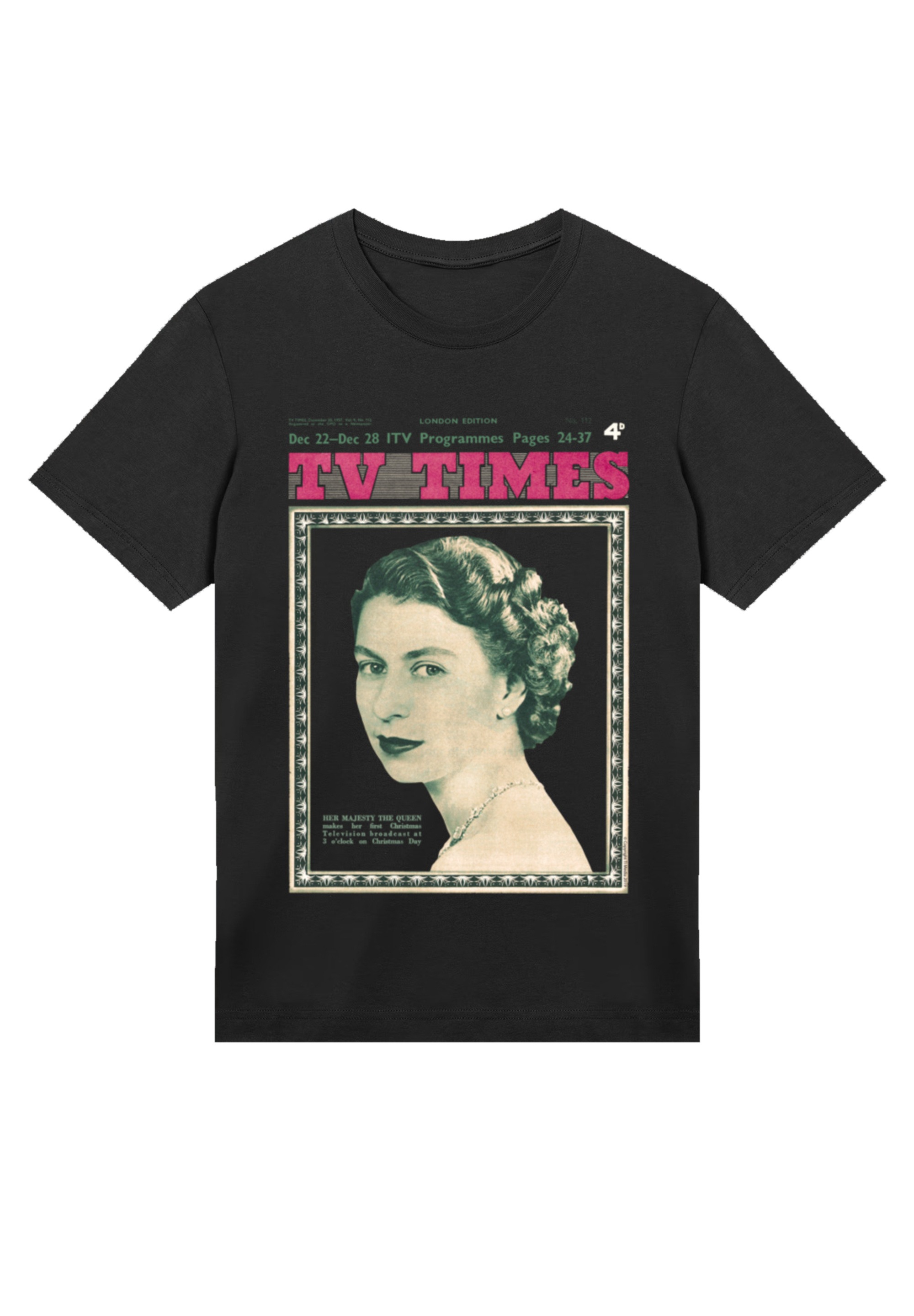 F4NT4STIC T-Shirt »TV Times Queen Elizabeth II 1957 Cover« Premium Qualität