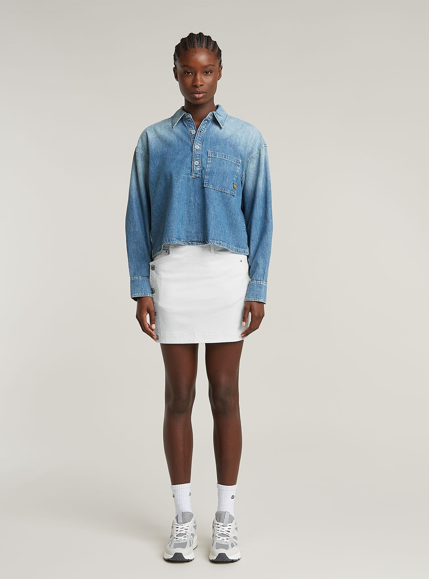 G-STAR Jeanskleid »Minirock Button Through«