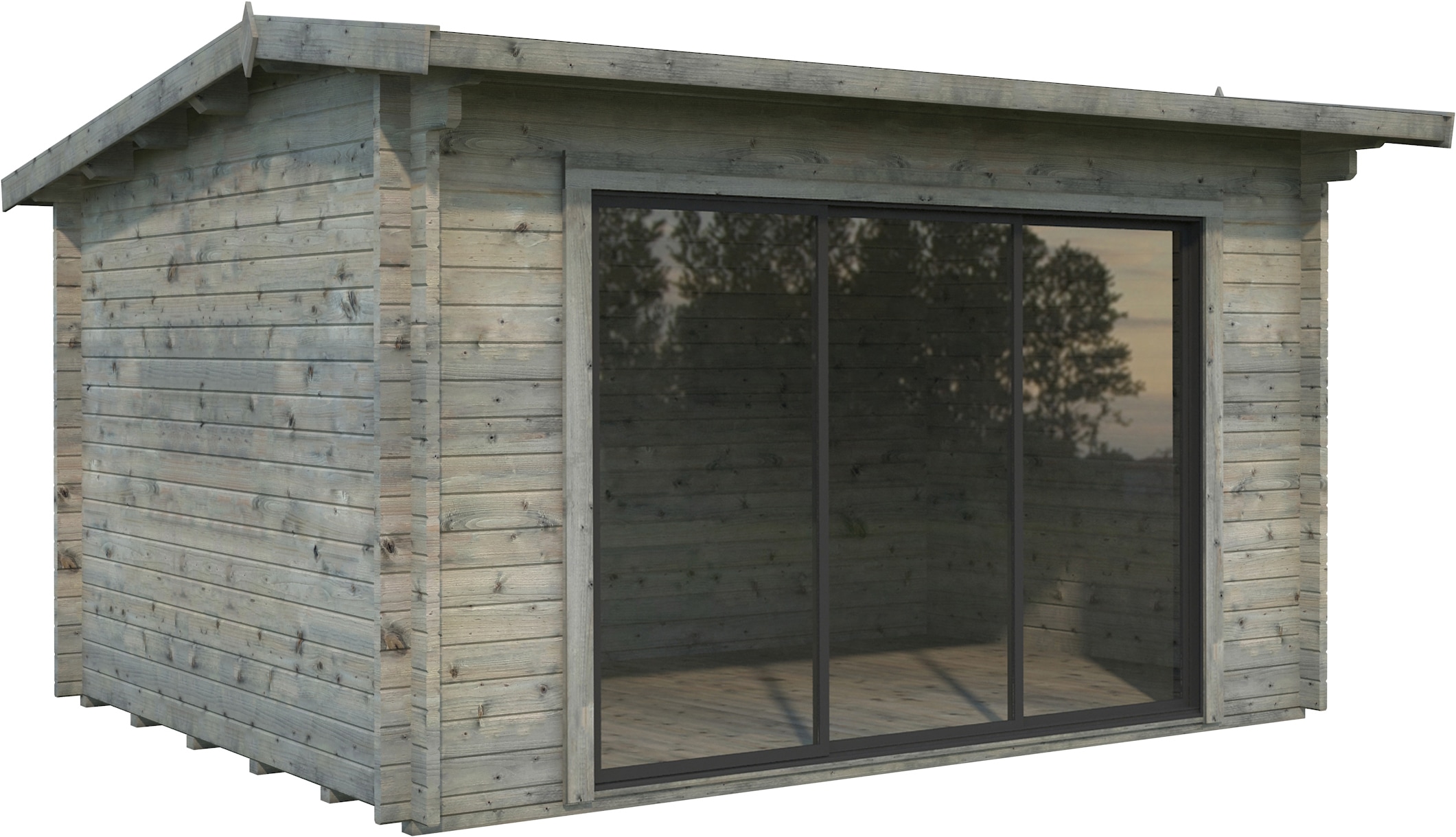 Palmako Gartenhaus »Ines 11,1 m², Slide«