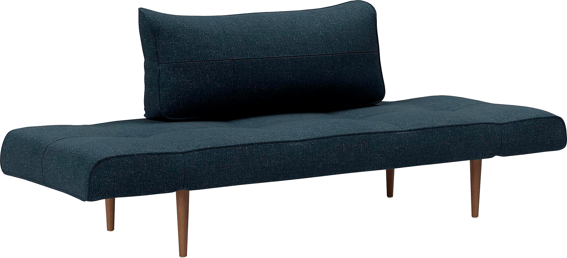 INNOVATION LIVING ™ Schlafsofa »Zeal Designsofa mit verstellbaren Armlehnen«, im Scandinavian Design, Styletto Beine, inklusive Rückenkissen