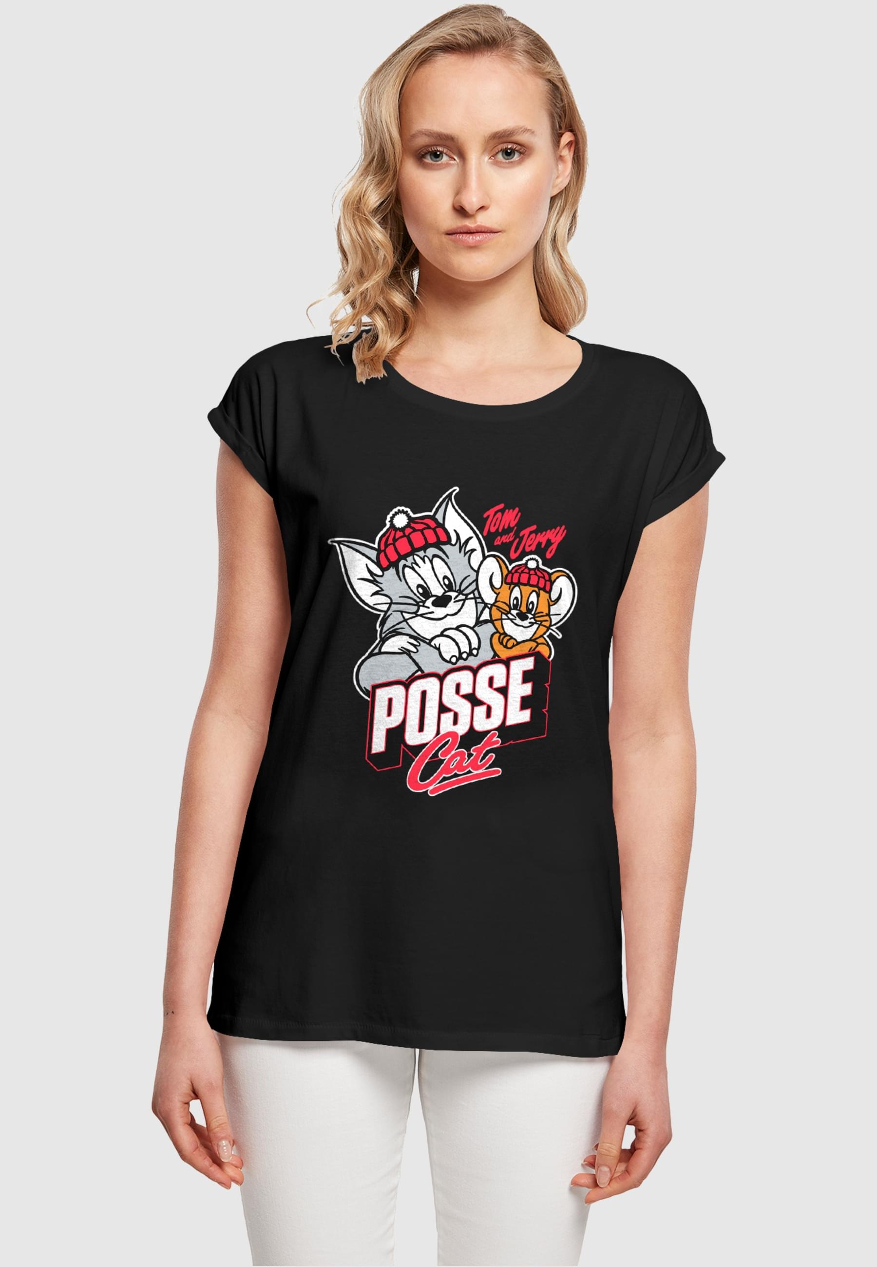 ABSOLUTE CULT T-Shirt »ABSOLUTE CULT Damen Ladies Tom and Jerry - Posse Cat T-Shirt«, (1 tlg.)