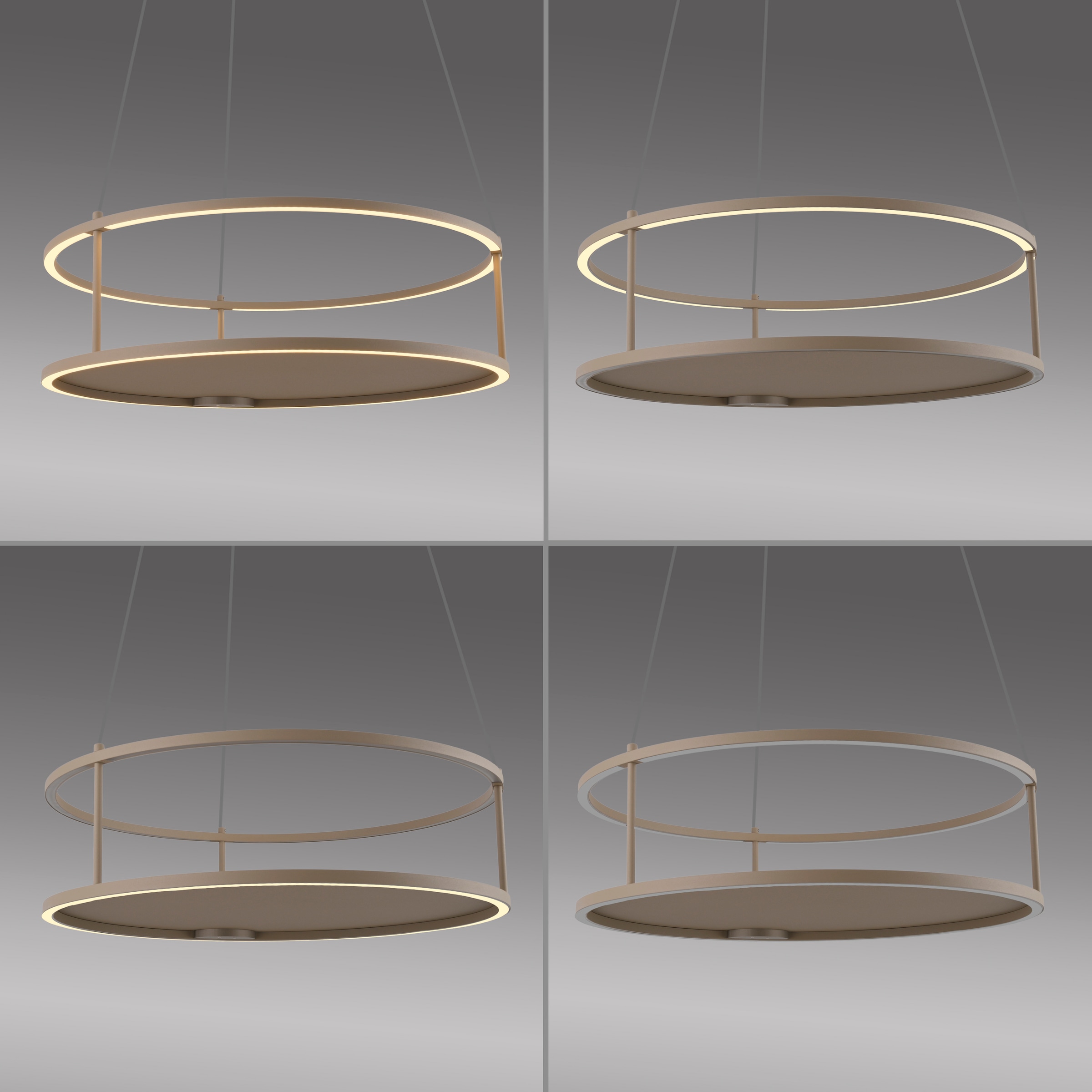 Paul Neuhaus LED Pendelleuchte »CONTURA« LED-Board 1 Stk. Warmweiß Touchdimmer, separat schaltbar, Memoryfunktion, Deko-Ablagefläche