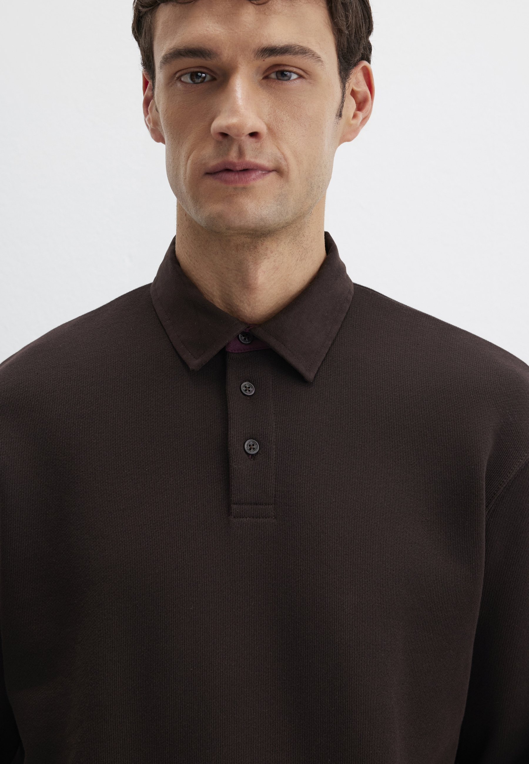 Mavi Polokragenpullover »HALF BUTTONED SWEATSHIRT«