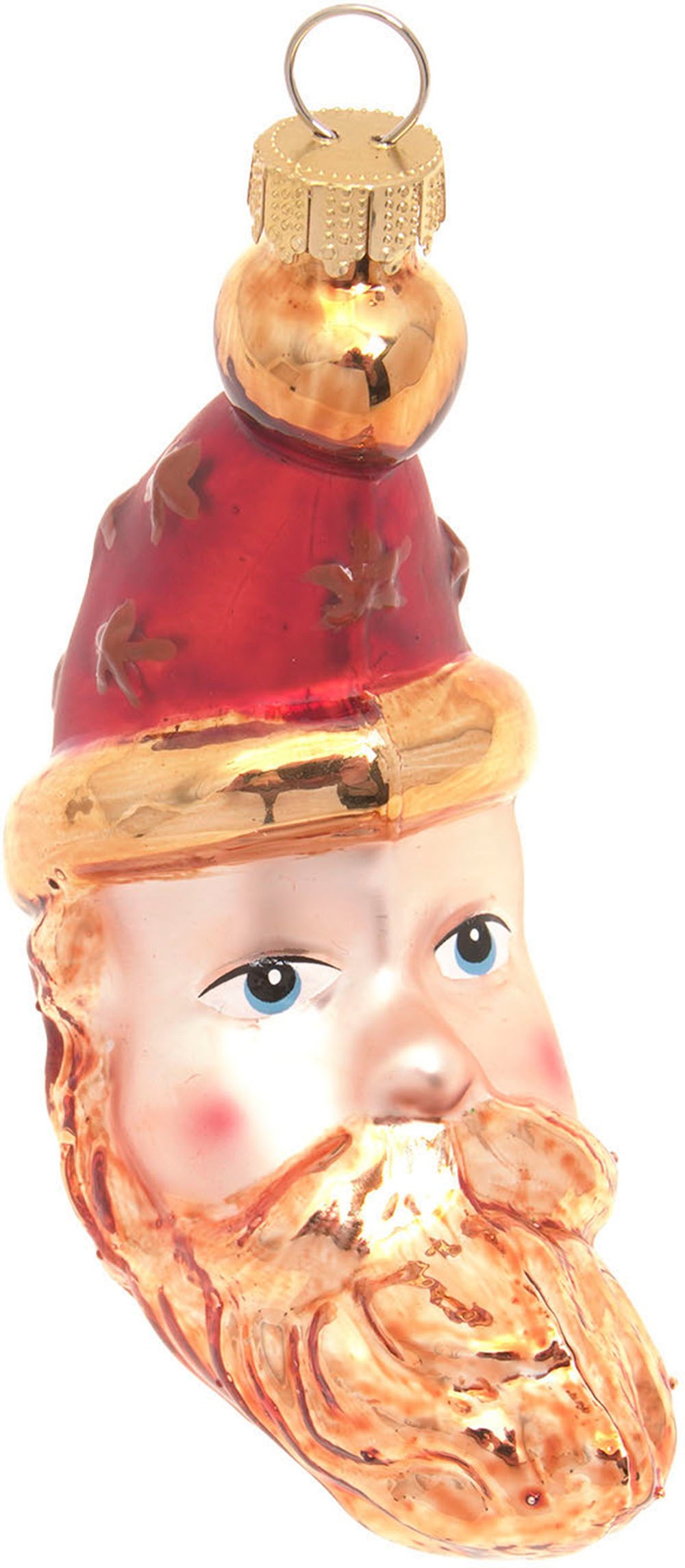 Krebs Glas Lauscha Christbaumschmuck "Santa Mond, Multicolor, 10cm" Christb günstig online kaufen