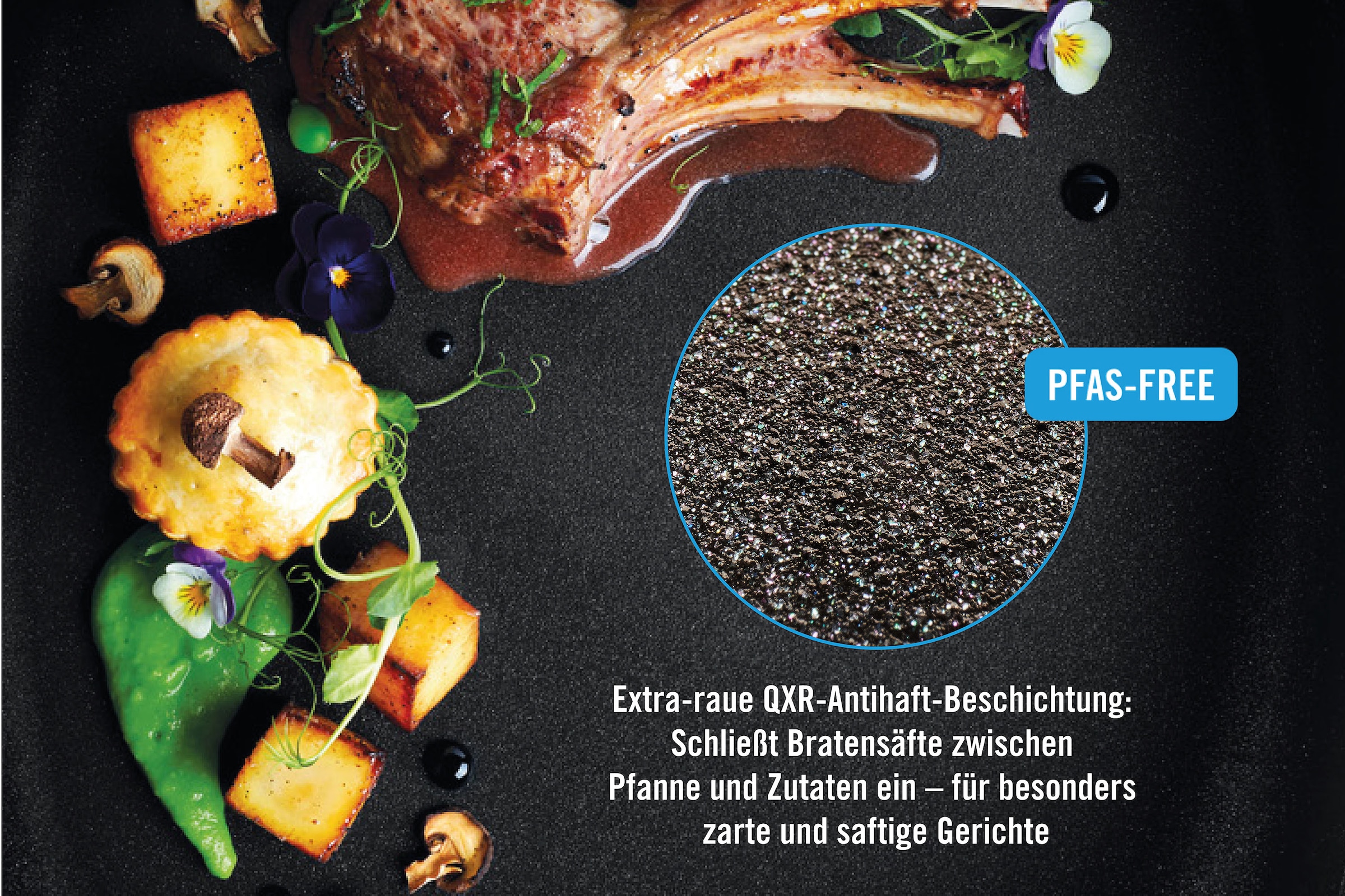 WOLL Wok »Eco Logic QXR Guss-Wok- und Rührpfanne«, Aluminiumguss, (1 tlg.), PFAS-freie Diamond-QXR - Beschichtung