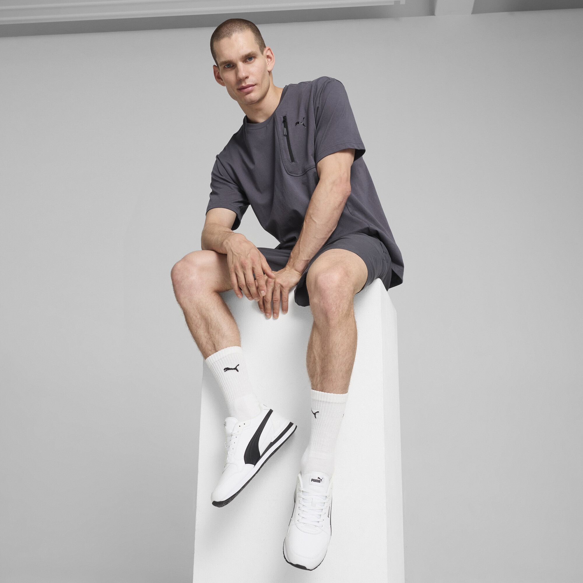 PUMA Sneaker »ST Runner v4 Leather Sneakers Erwachsene«