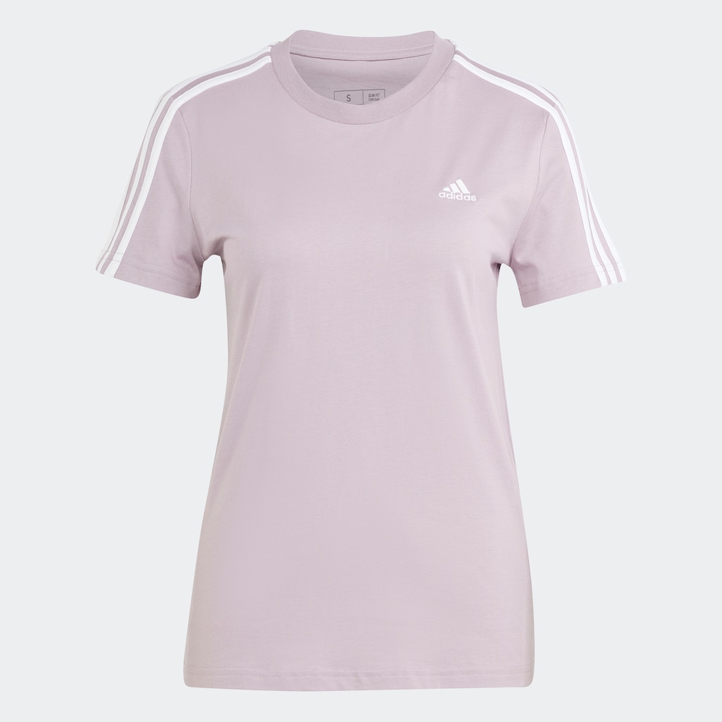 adidas Sportswear T-Shirt »LOUNGEWEAR ESSENTIALS SLIM 3-STREIFEN«