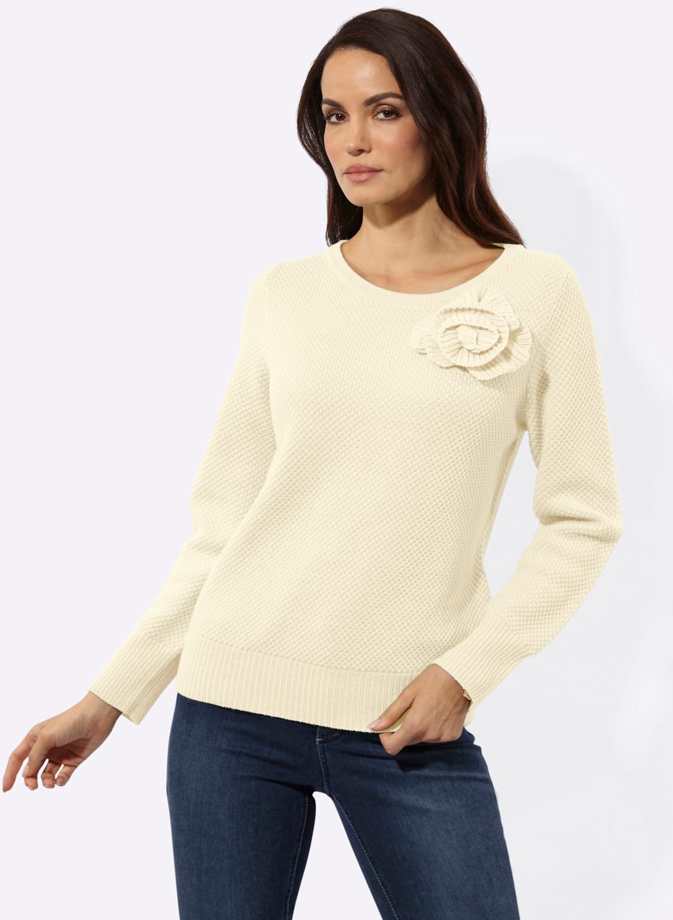 creation L Strickpullover "Woll-Mix-Pullover"