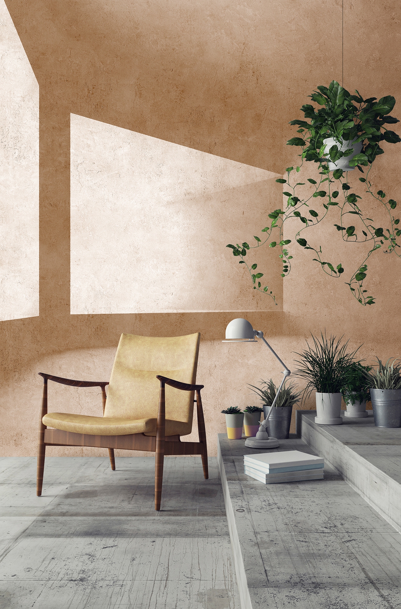 living walls Fototapete »Walls by Patel Futura«, 3D Fototapete futura 4,00 m x 2,70 m 200 g Vlies Premium Tapete