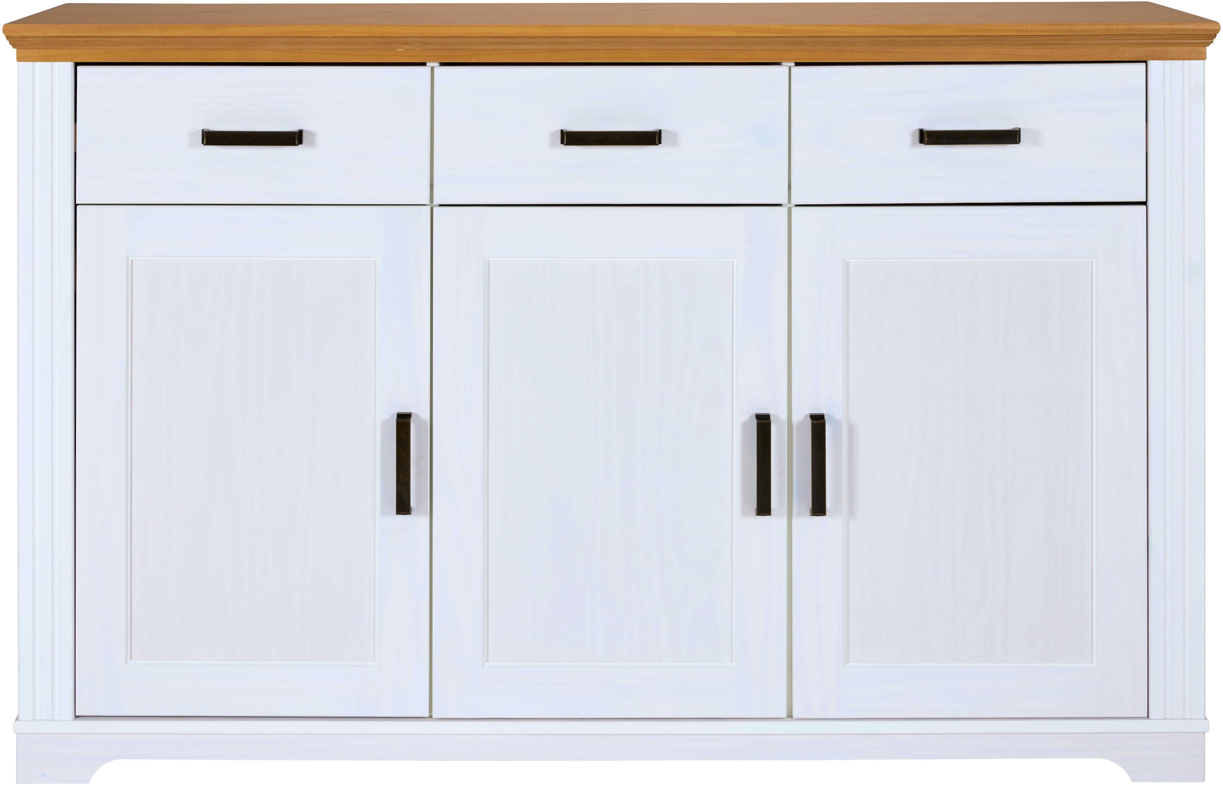 Inter Link Sideboard »Maluno« 1 Stk. tlg. Kiefer Massiv, Soft-Close, Stauraum, BxTxH: ca. 166,4 x 48,3 x 104 cm