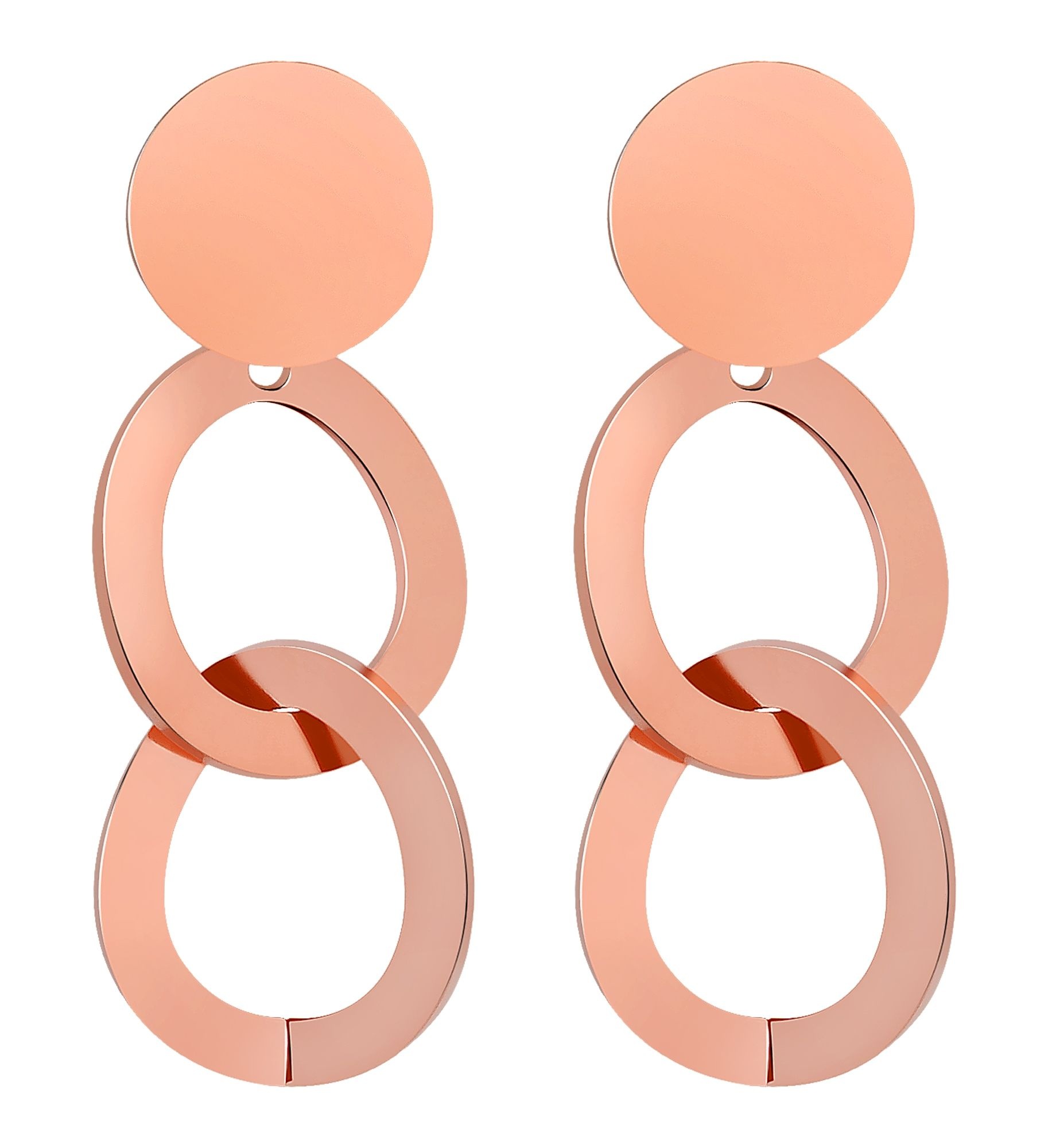 Adelia´s Paar Ohrhänger "Ohrringe – Ohrstecker aus Edelstahl" Ideal als Geschenk – dezent und elegant