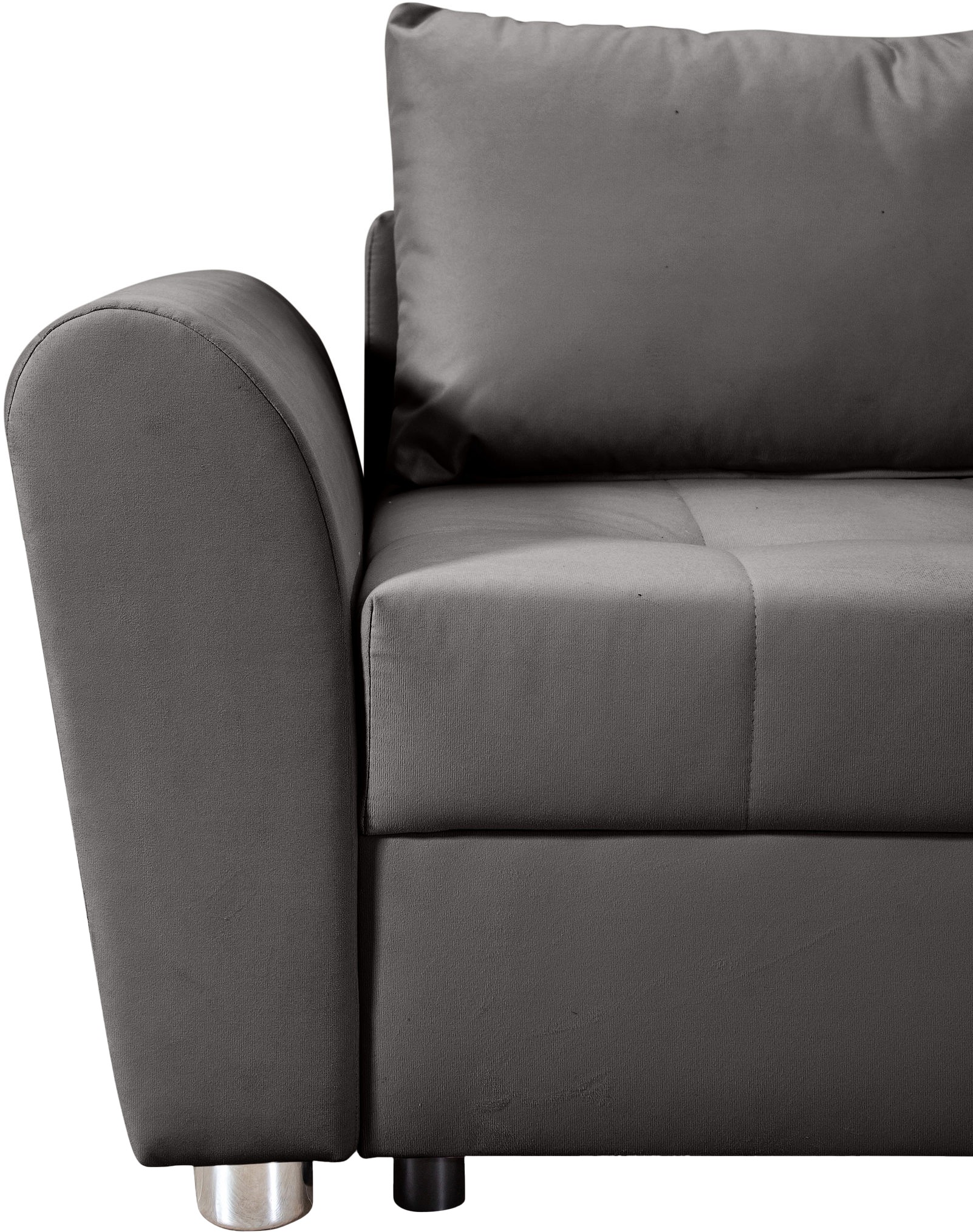 COLLECTION AB Ecksofa »JANA«, Ecksofa,Bettfunktion,Bettkasten,Bonnelfederkern,Rückenkissen