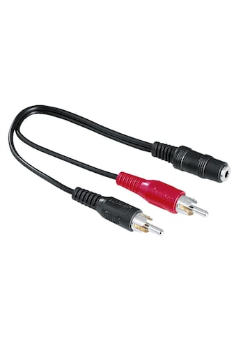 Hama Audio-Kabel, Cinch, 3,5-mm-Klinke, 10 cm, Cinch-Stecker - 3,5-mm-Klinken-Kupplung... kaufen