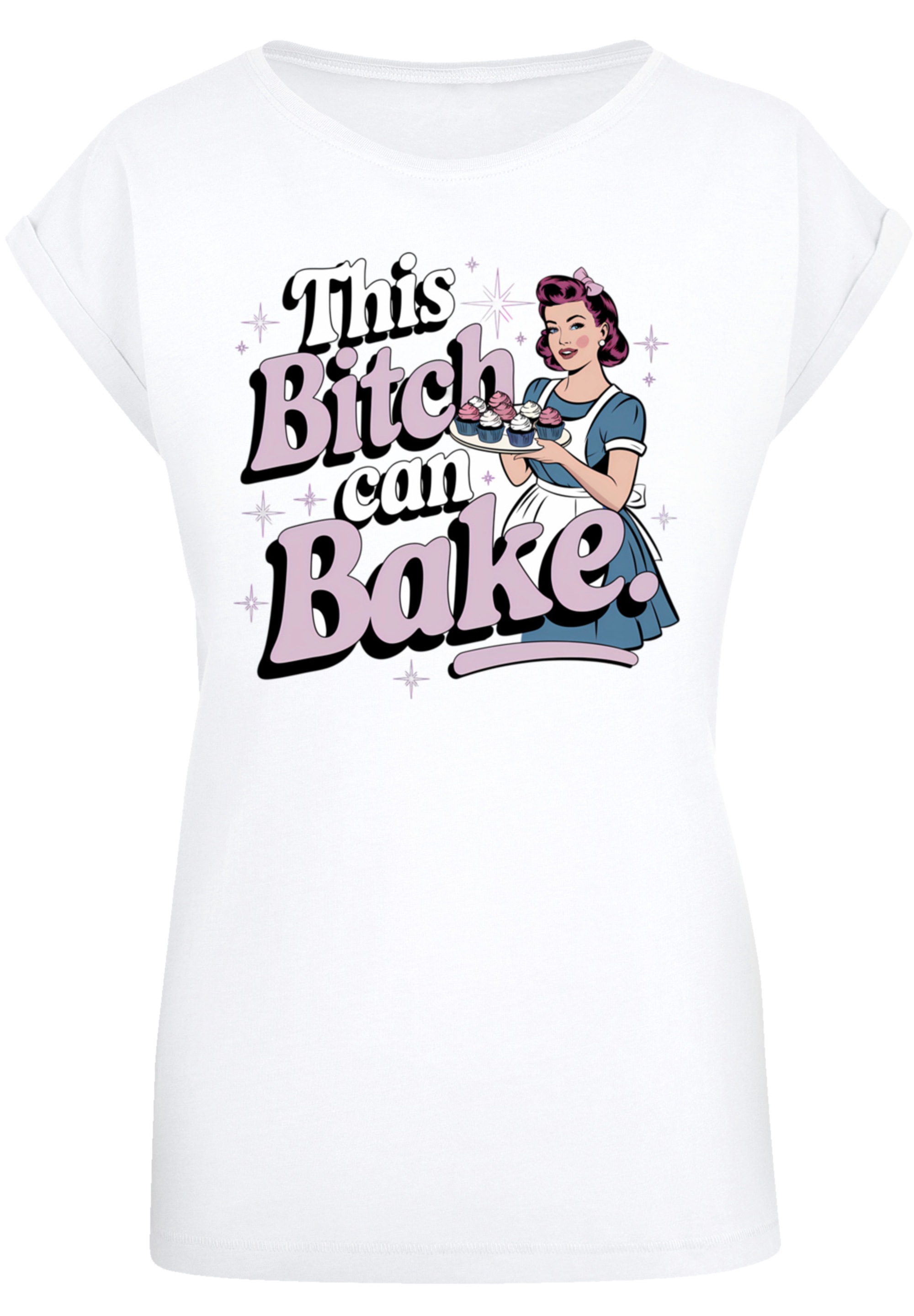 F4NT4STIC T-Shirt »Vintage Pin Up Bäckerin«, Premium Qualität