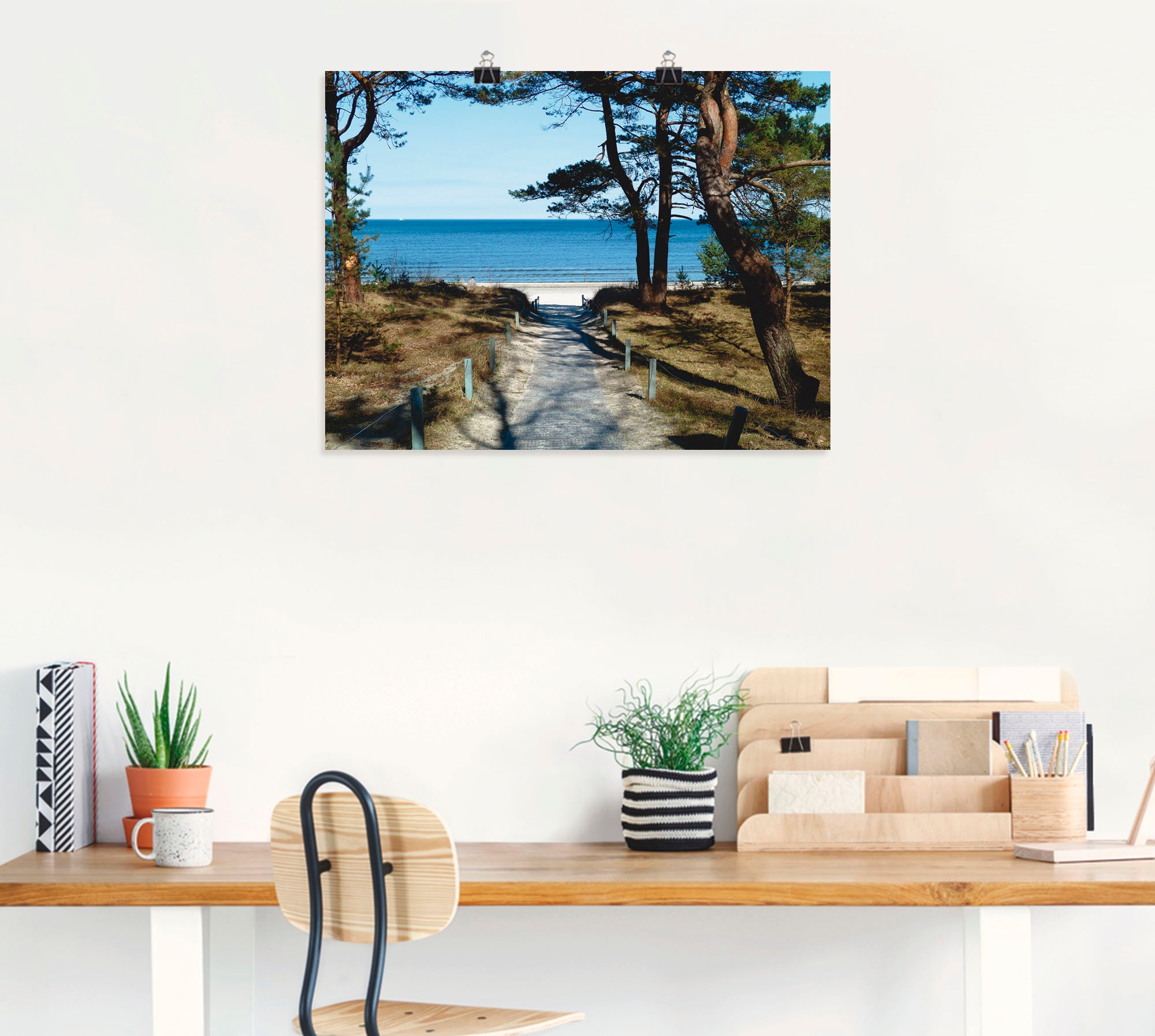 Artland Wandbild "schöne Ostseeküste", Gewässer, (1 St.), als Leinwandbild, günstig online kaufen