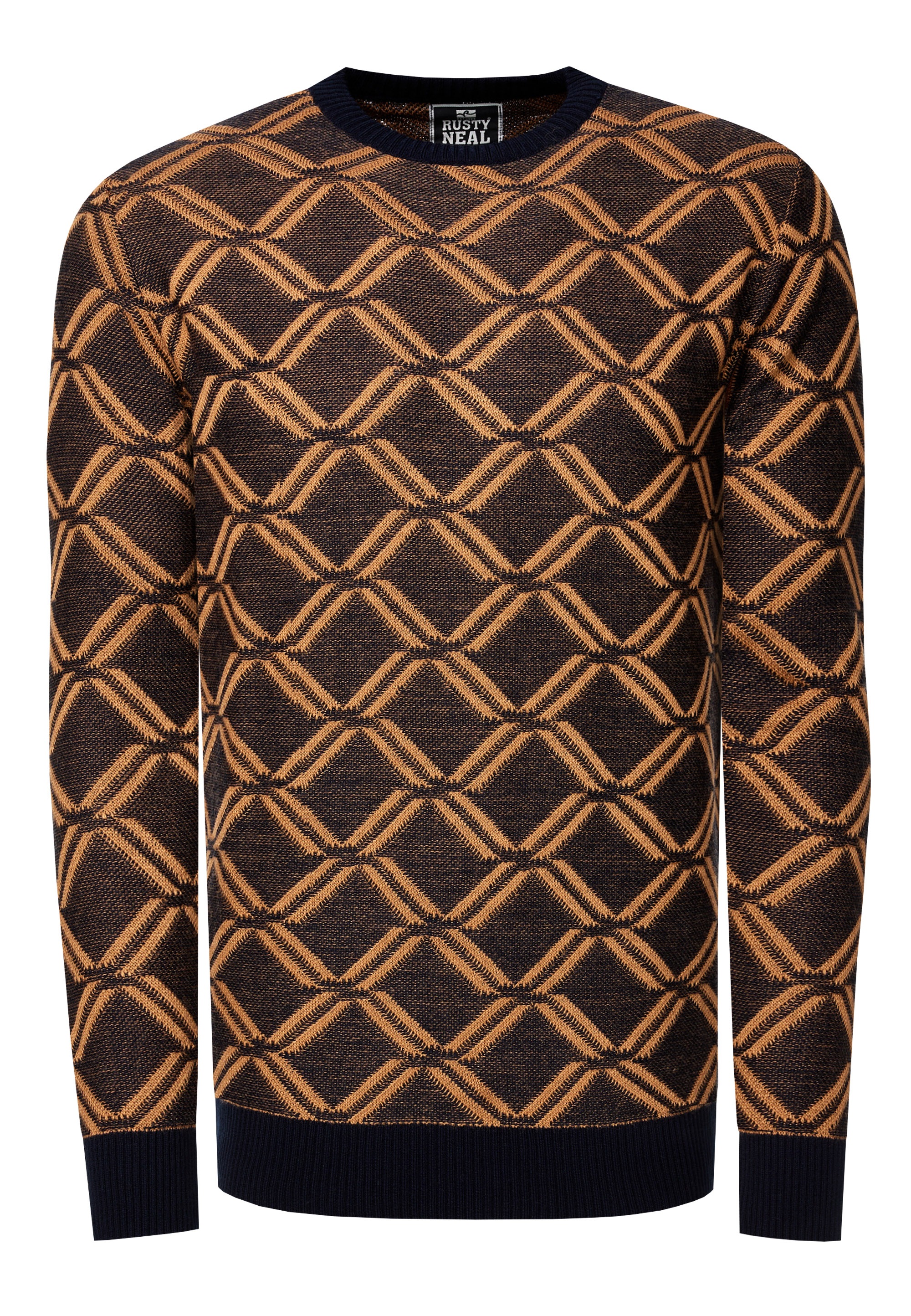 Thumbnail - Rusty Neal Strickpullover, in tollem Karo-Design