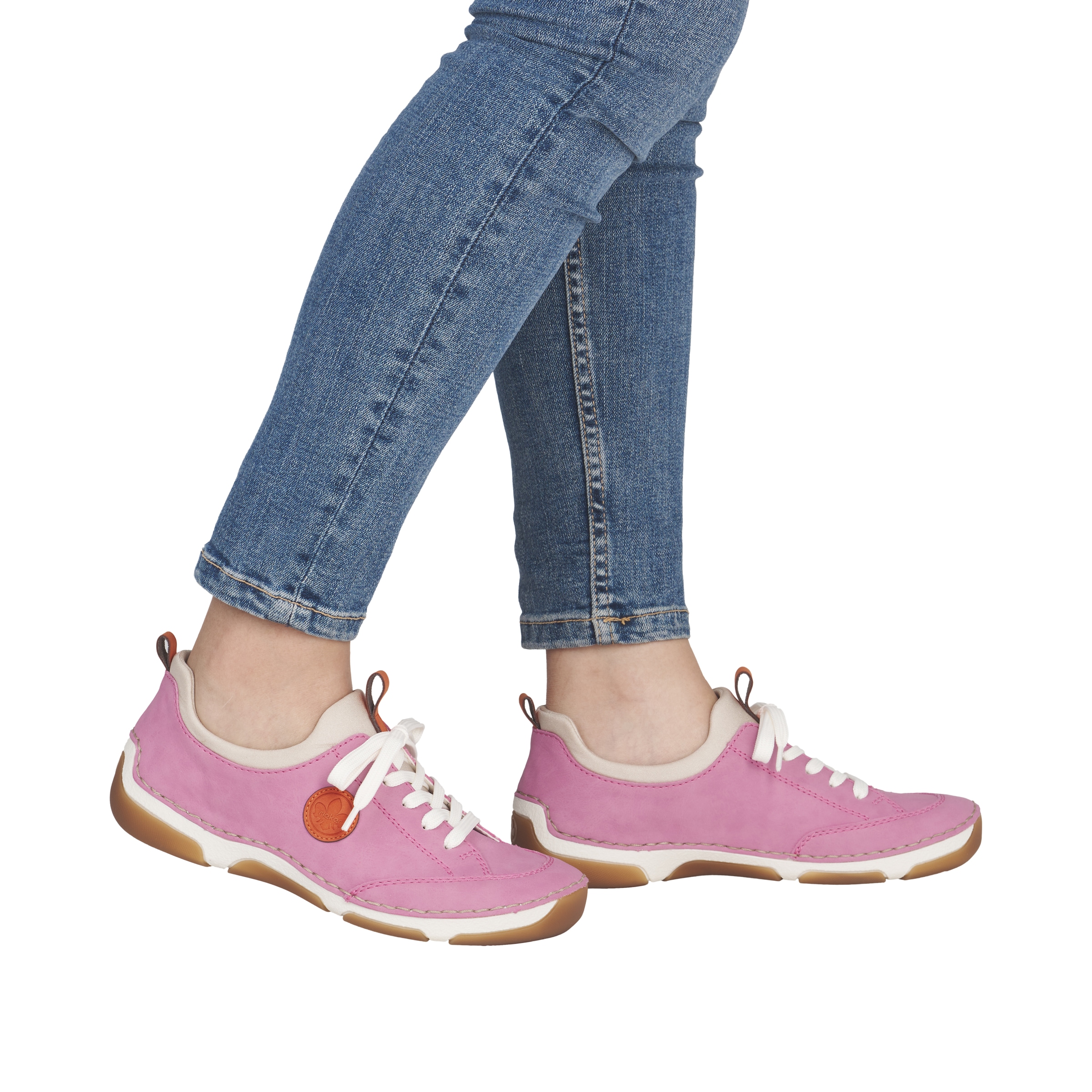 Rieker Slip-On Sneaker  Slipper, Schlupfschuh, Freizeitsneaker aus Lederimitat