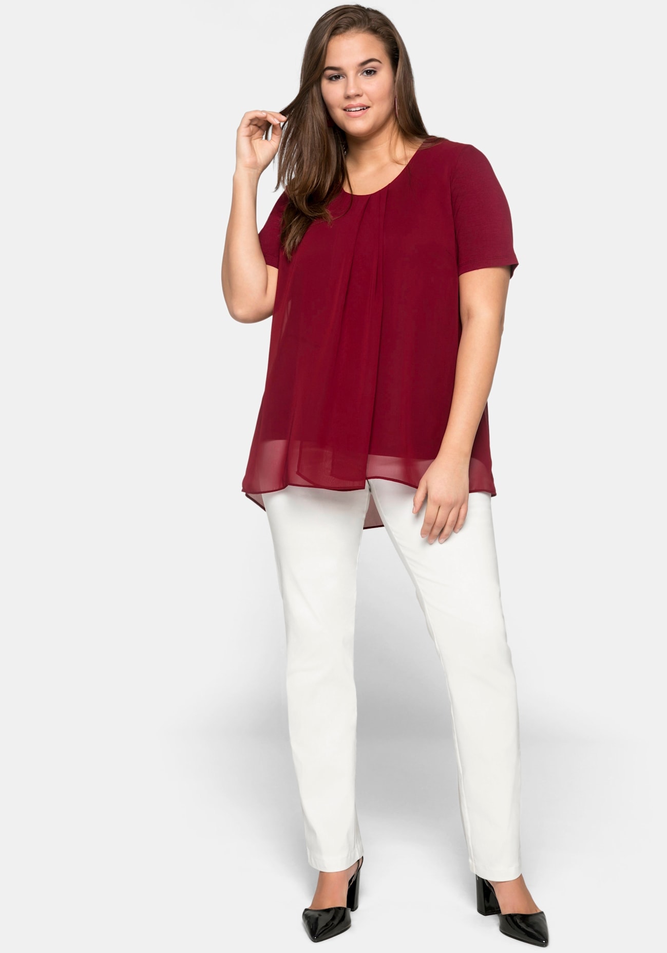 Sheego Blusenshirt "Blusenshirt", (1 tlg.) günstig online kaufen