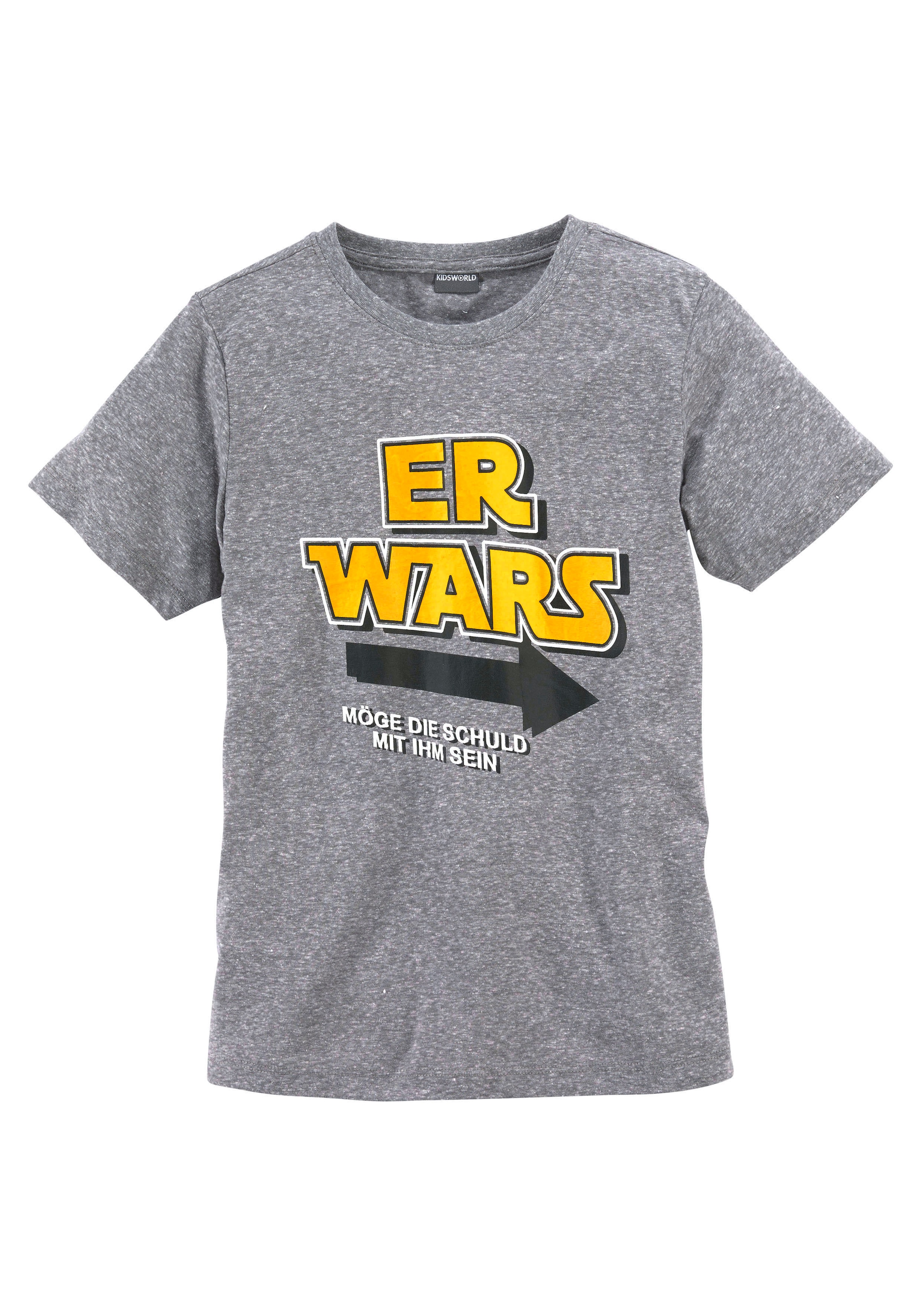 KIDSWORLD T-Shirt »ER WARS«, Spruch | BAUR
