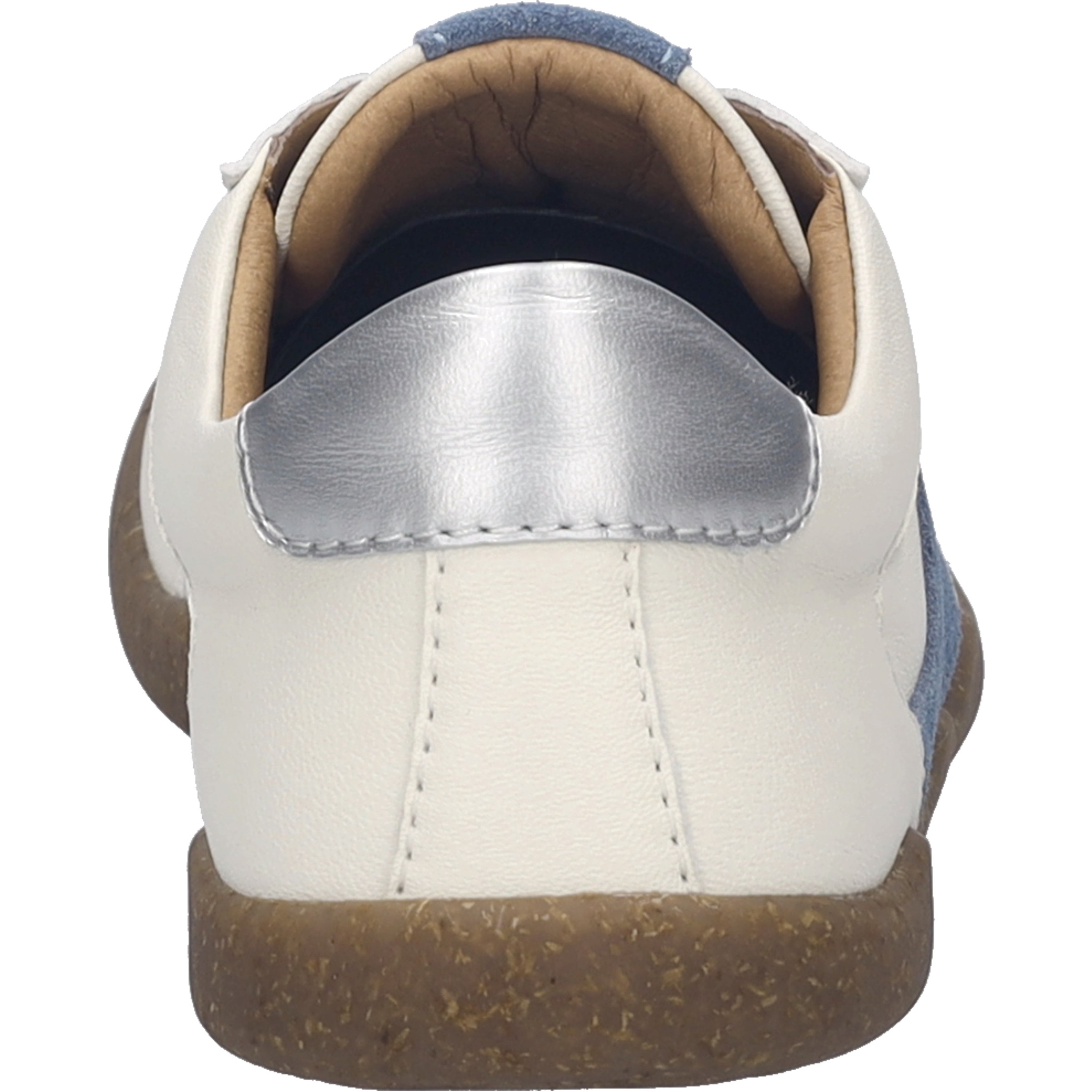 Sneaker JOSEF SEIBEL "Cassandra 11, weiss-slate blue", Damen, Gr. 42, weiß (weiß, slate blau), Obermaterial: 100% Rindsleder Leather cow., Schuhe Sneaker 3