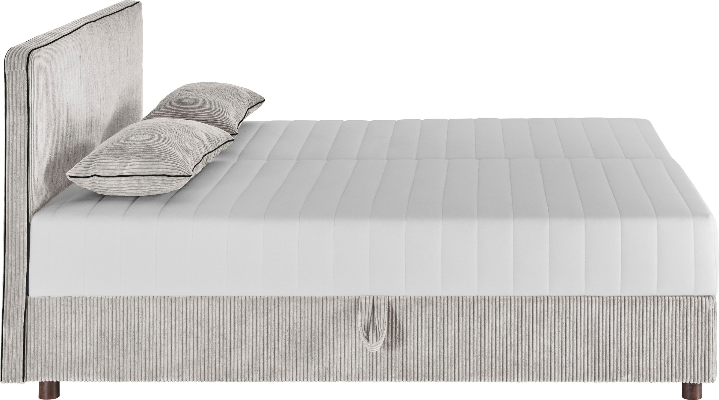 ATLANTIC home collection Bett »Corinna«, Boxbett inkl. Stauraum, Cord, erhältlich in unterschiedlichen Breiten