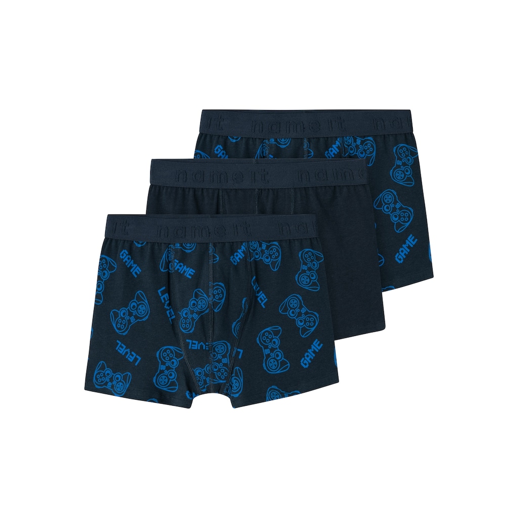 Name It Boxershorts »NKMBOXER 3P DARK SAPPHIRE GAMER NOOS«, (Packung, 3 St.)