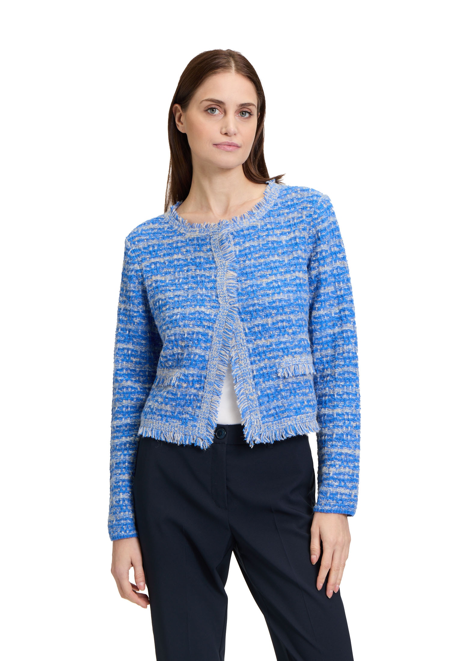 Betty Barclay Strickjacke "Betty Barclay Damen Strick-Cardigan mit Fransen" günstig online kaufen