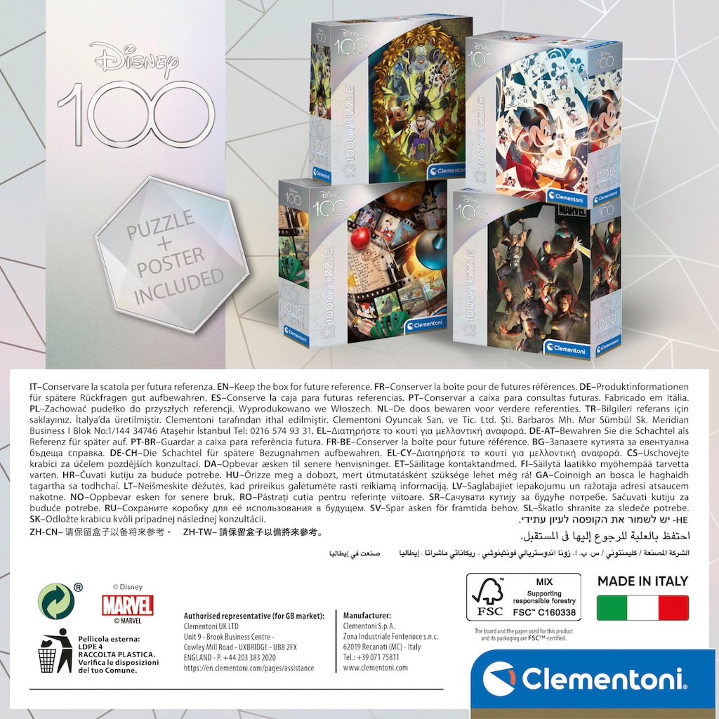 Clementoni® Puzzle »Disney 100 Jahre Marvel«