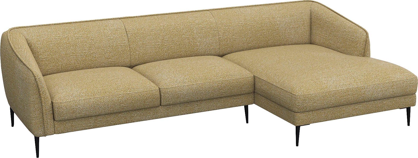 FLEXLUX Ecksofa »Belle Designsofa, L-Form, B/T 288/149 cm«, Skandinavisches Design, In hochwertiger Verarbeitung