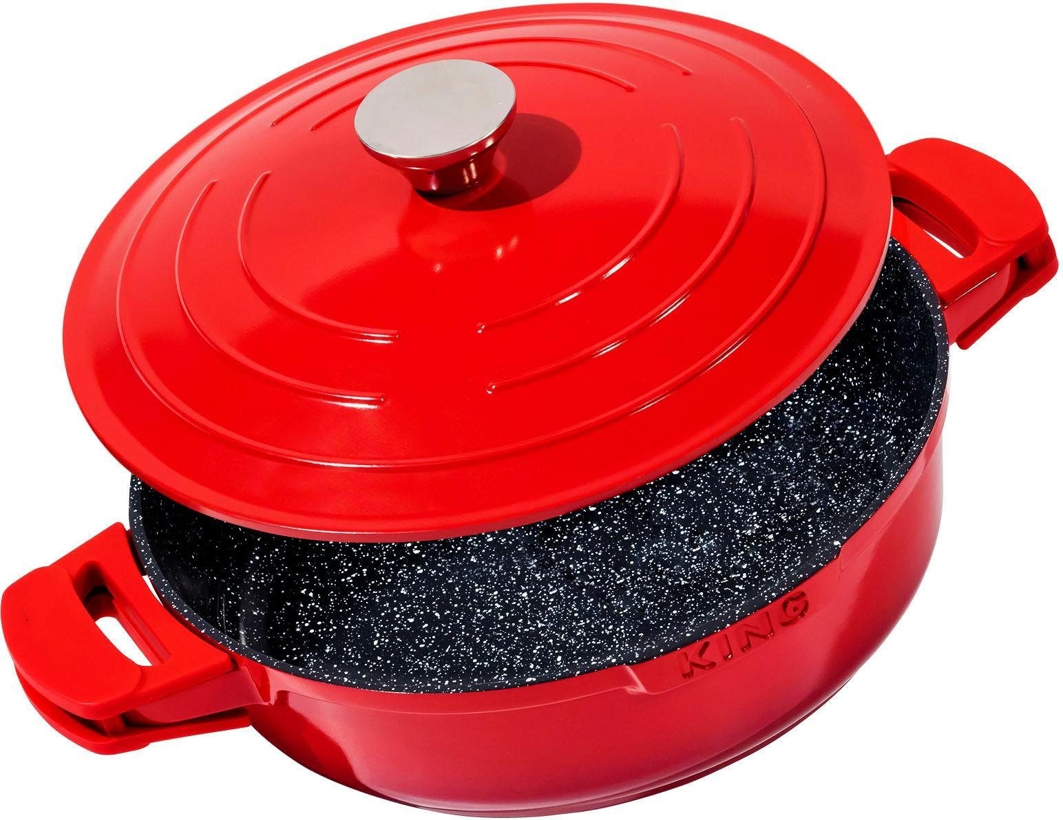 KING Schmorpfanne »Shine Red«, Aluminiumguss, (1 tlg.), Ø 28 cm, Induktion  bestellen | BAUR