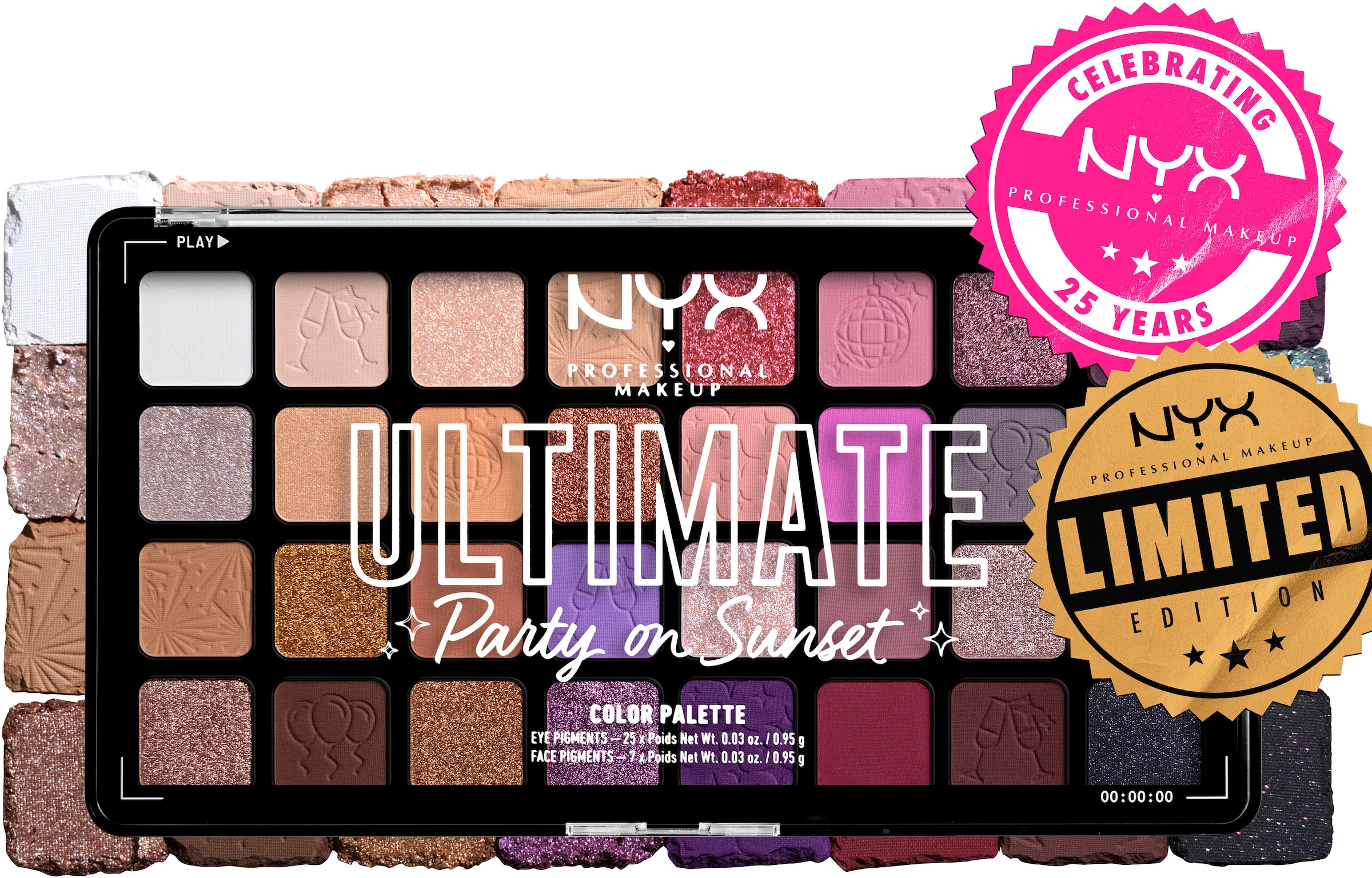 NYX Lidschatten-Palette »NYX Professional Makeup Ultimate Shadow Palette 32-Pan«, mit verschiedenen Nuancen