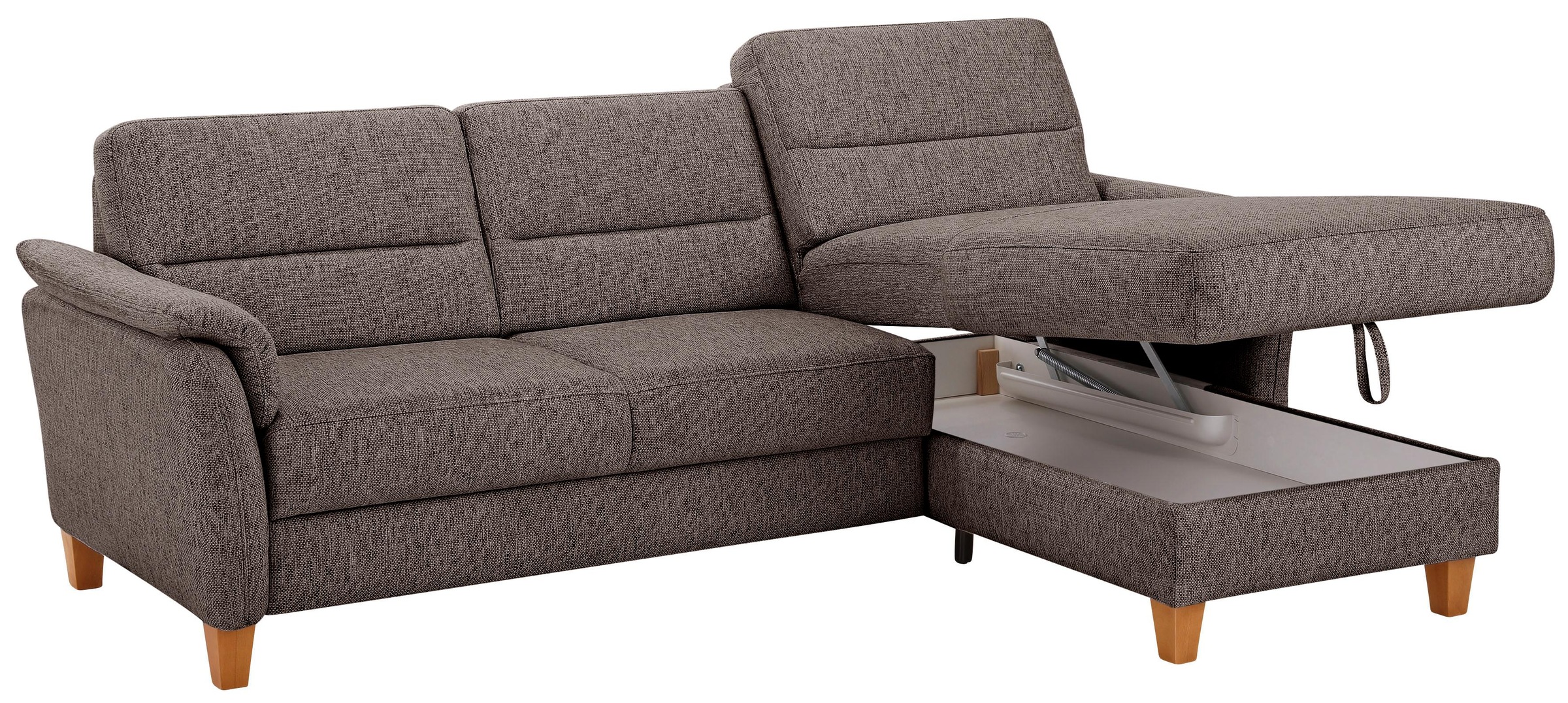 Home affaire Ecksofa »Palmera L-Form«, Federkern, wahlweise mit Bettfunktion und mit/ohne Bettkasten
