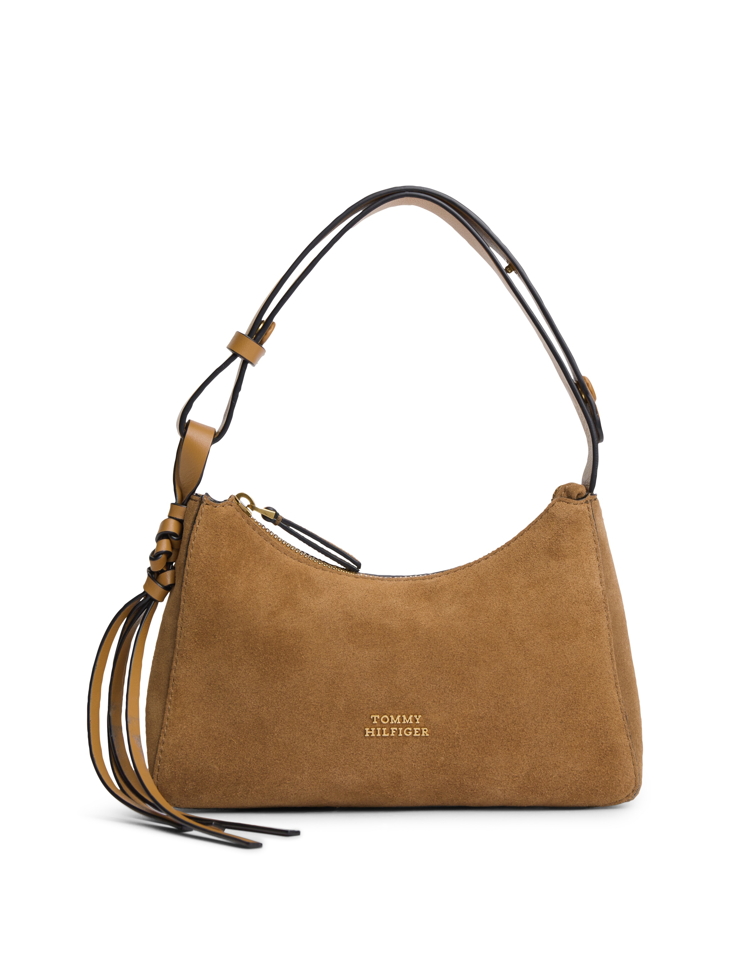 Tommy Hilfiger Schultertasche "TH STATEMENT MINI SHOULD BAG SUE" Damen Handtasche, Tragetasche mit Logoschriftzug