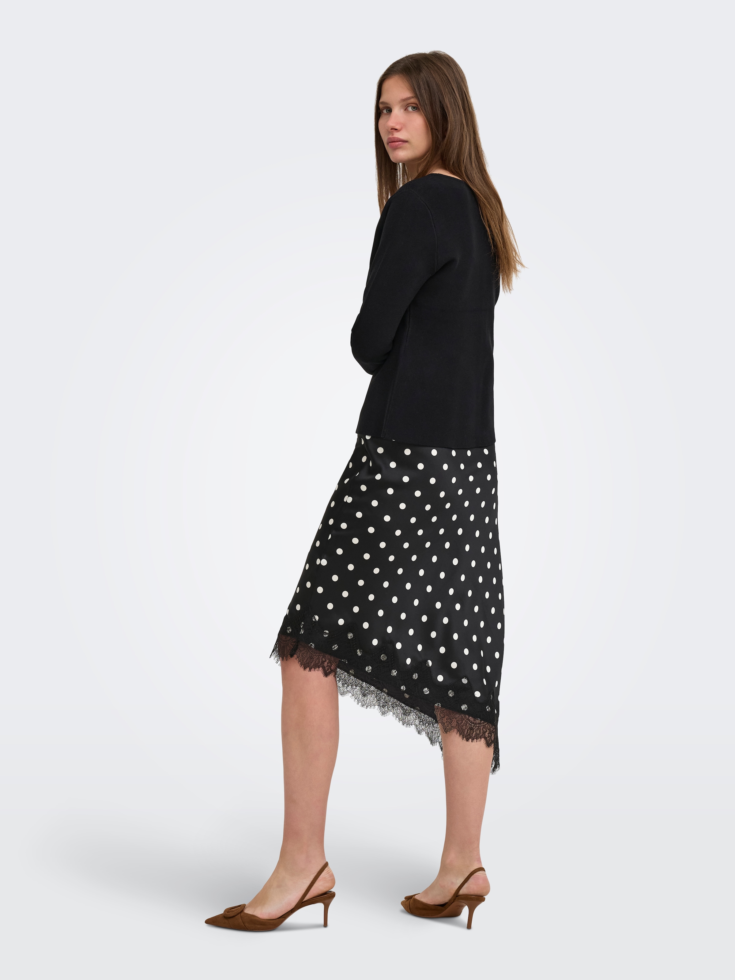 ONLY Strickjacke »ONLMELLI LIFE LS ONECK BUT CARDI RP KNT«